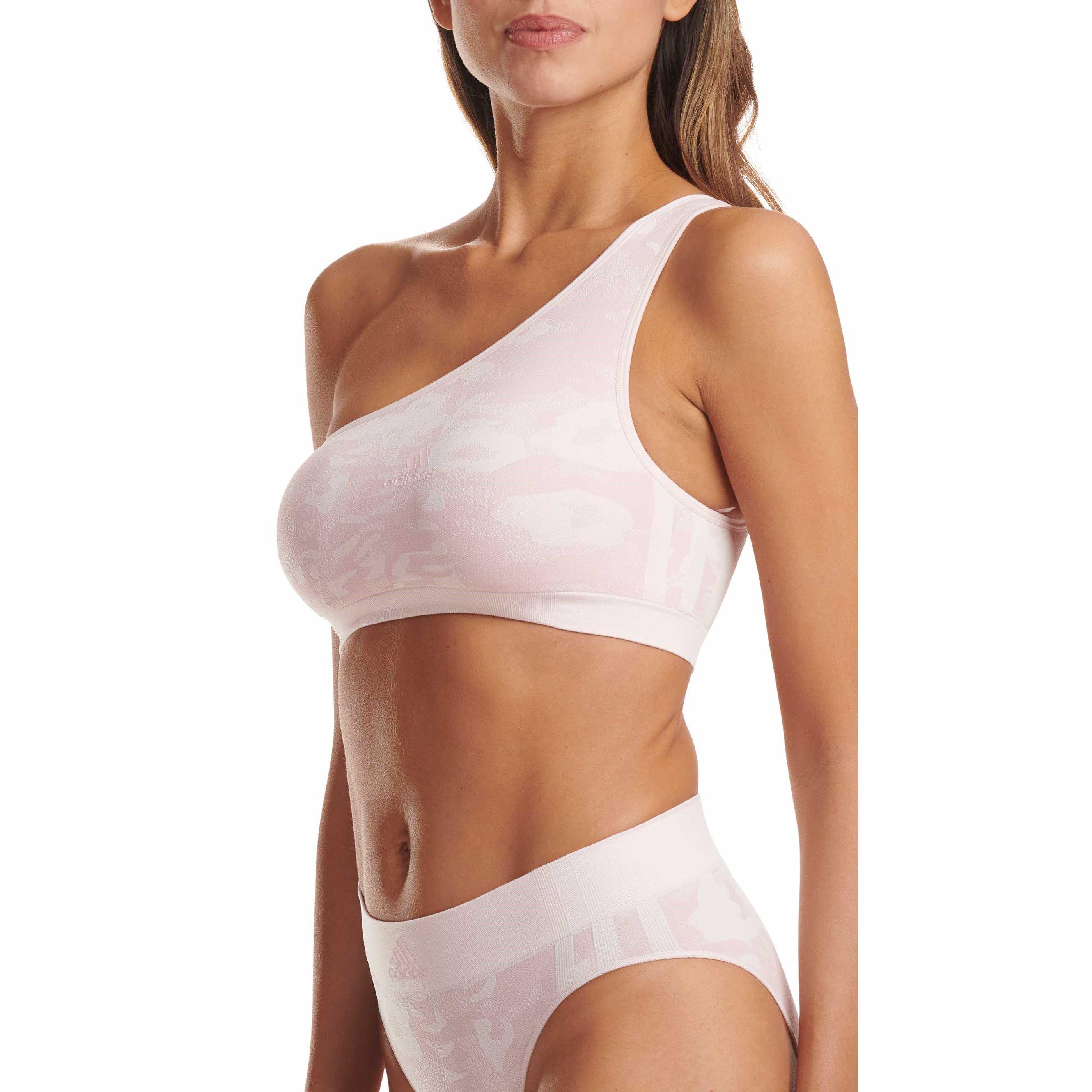 rosa e stampa - adidas - 720 Degree Stretch Asymmetric Bra - 1