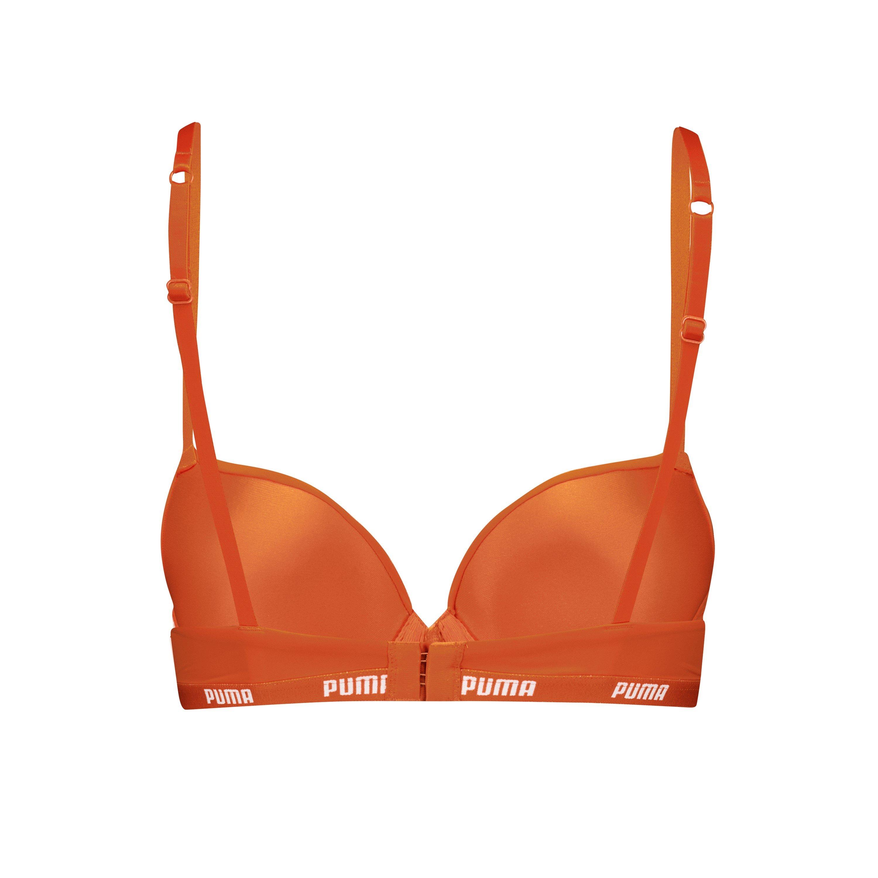 Flame Orange - Puma - Women's Push Up Bra - 2
