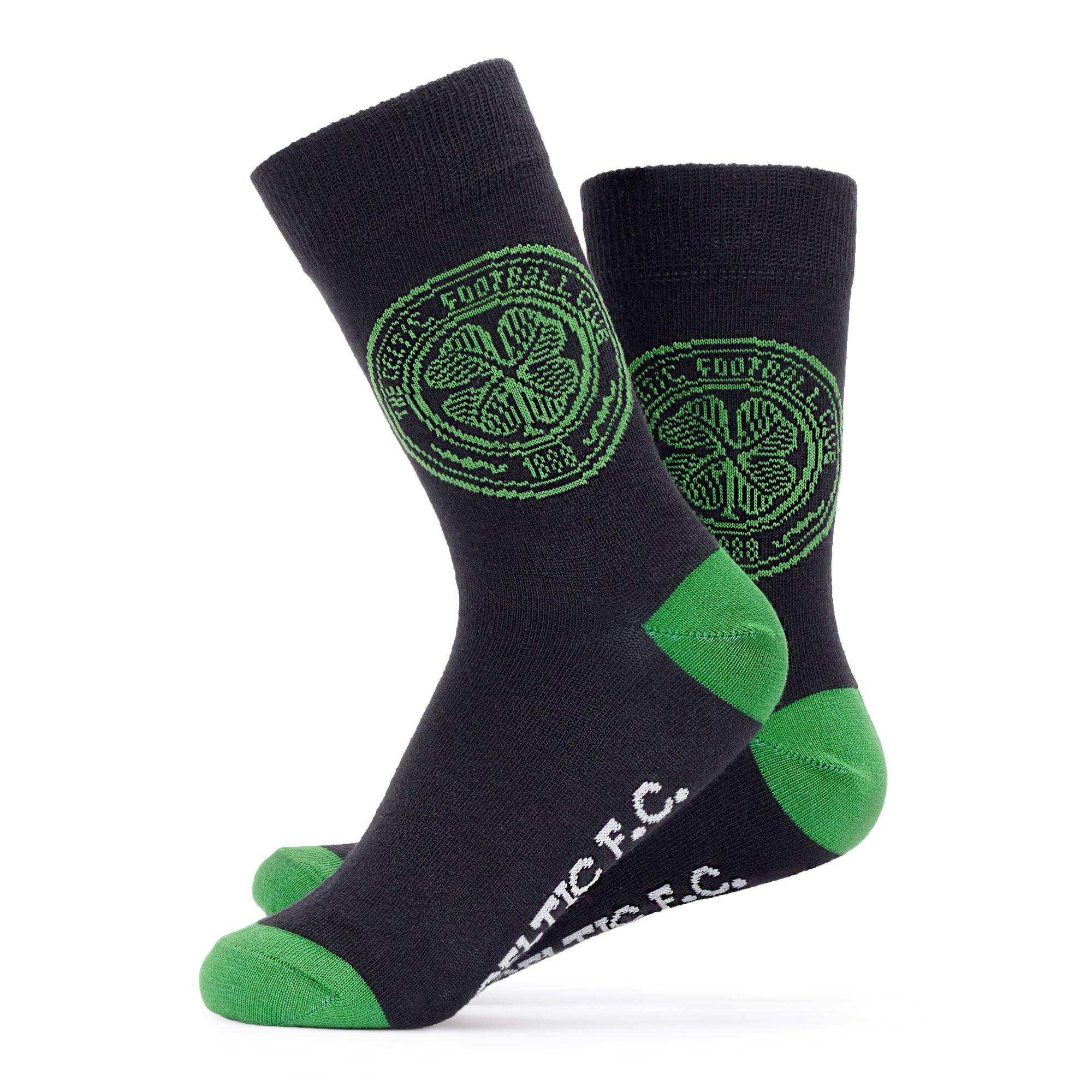 Celtic FC - Team - Football Officially Licensed Socks 2-Pack Size 7-11 Unisex - 3