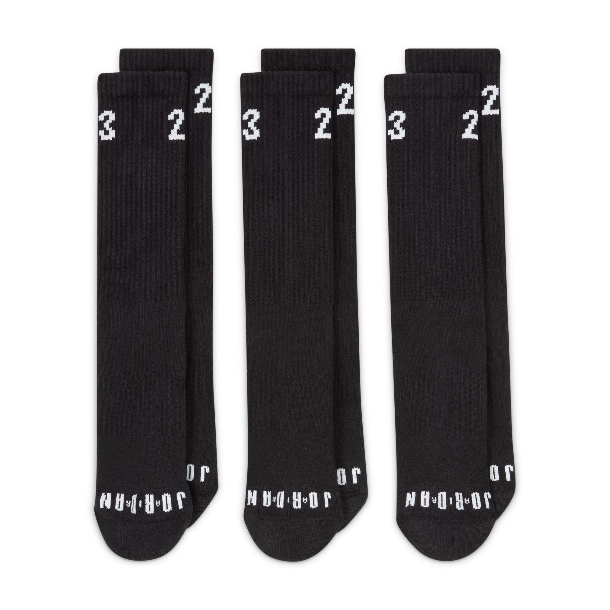 Schwarz - Air Jordan - Essentials Crew Socks (3 Pairs) - 3