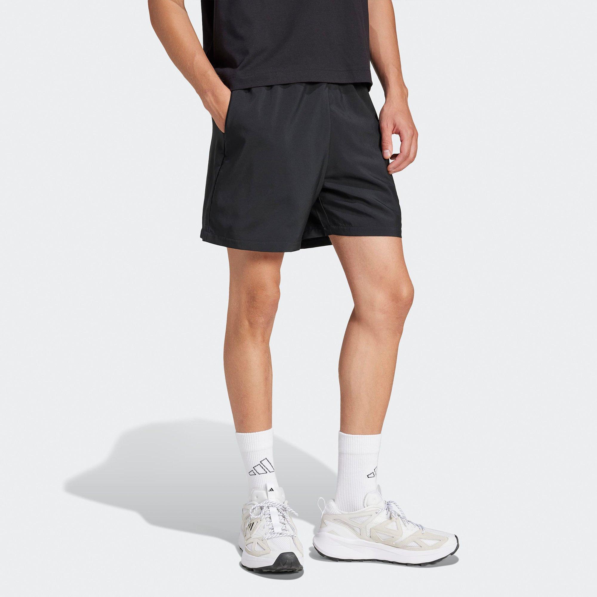 Black/White - adidas - Essentials Small Logo Mens Cargo Chelsea Shorts - 4