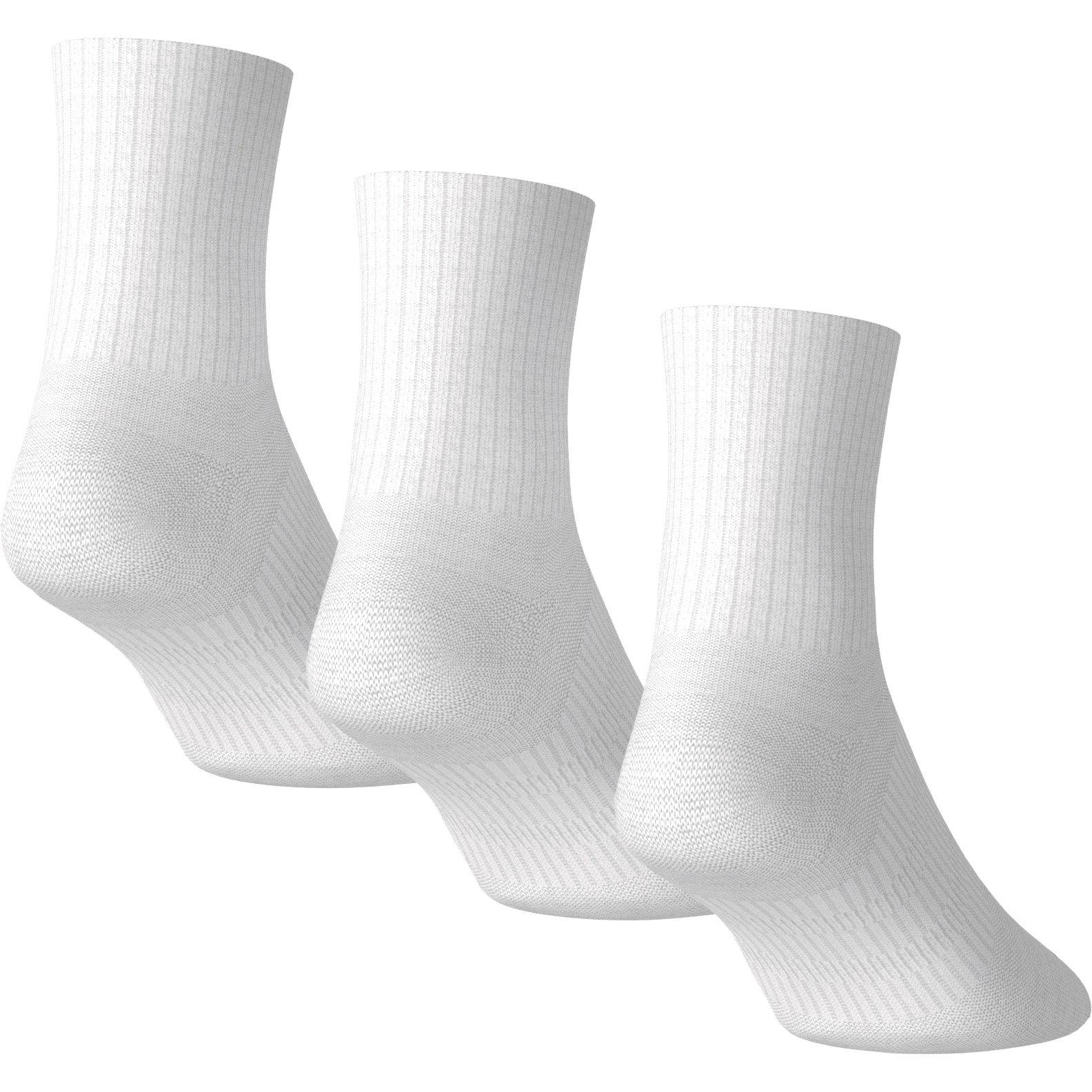 White - adidas - Crew 3pk Sock 61 - 2