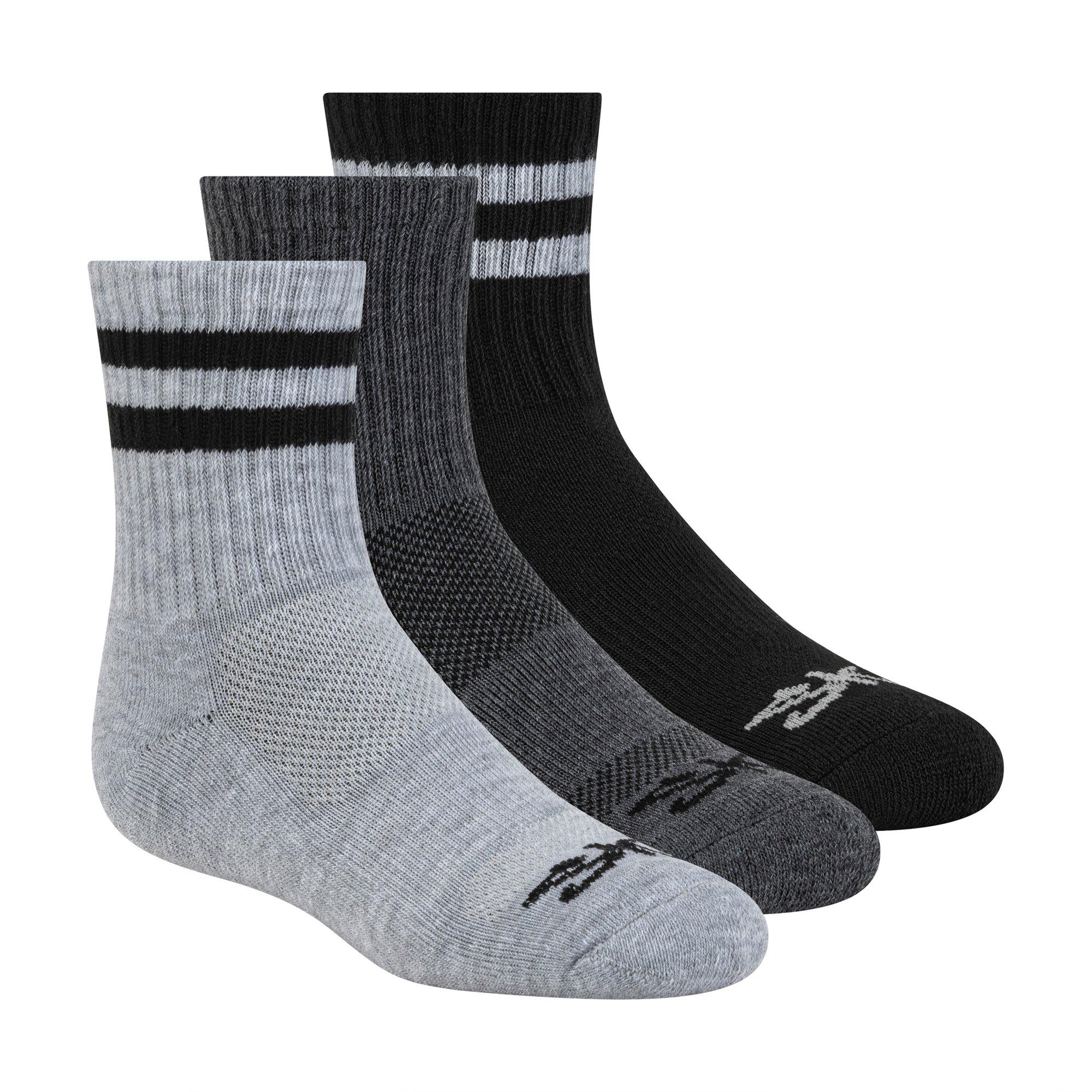Skechers Boys Kids' Crew Socks - Grey/Grey - ChdC10-2.5
