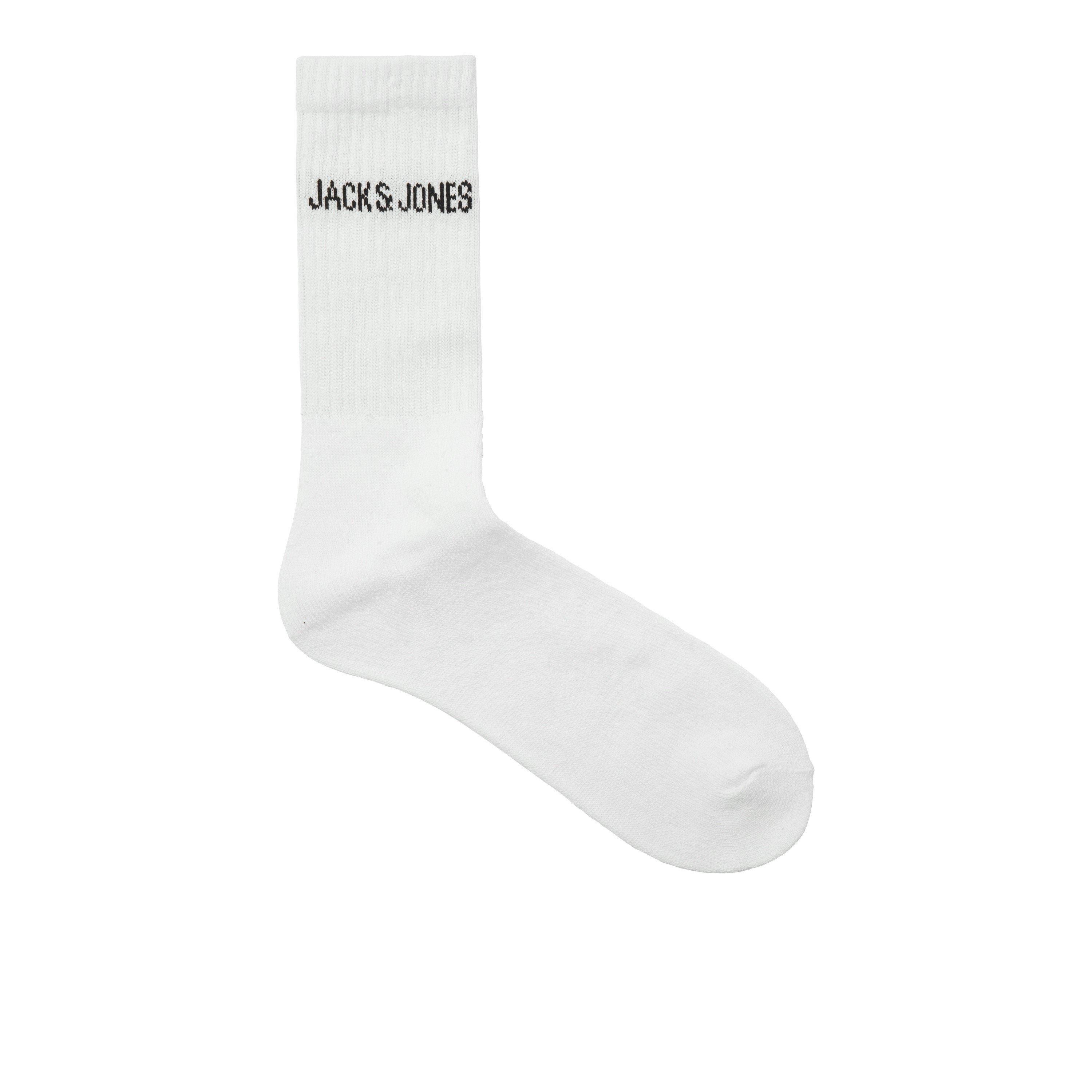 Wit - Jack and Jones - Regen 5 Pack Crew Socks Mens - 2