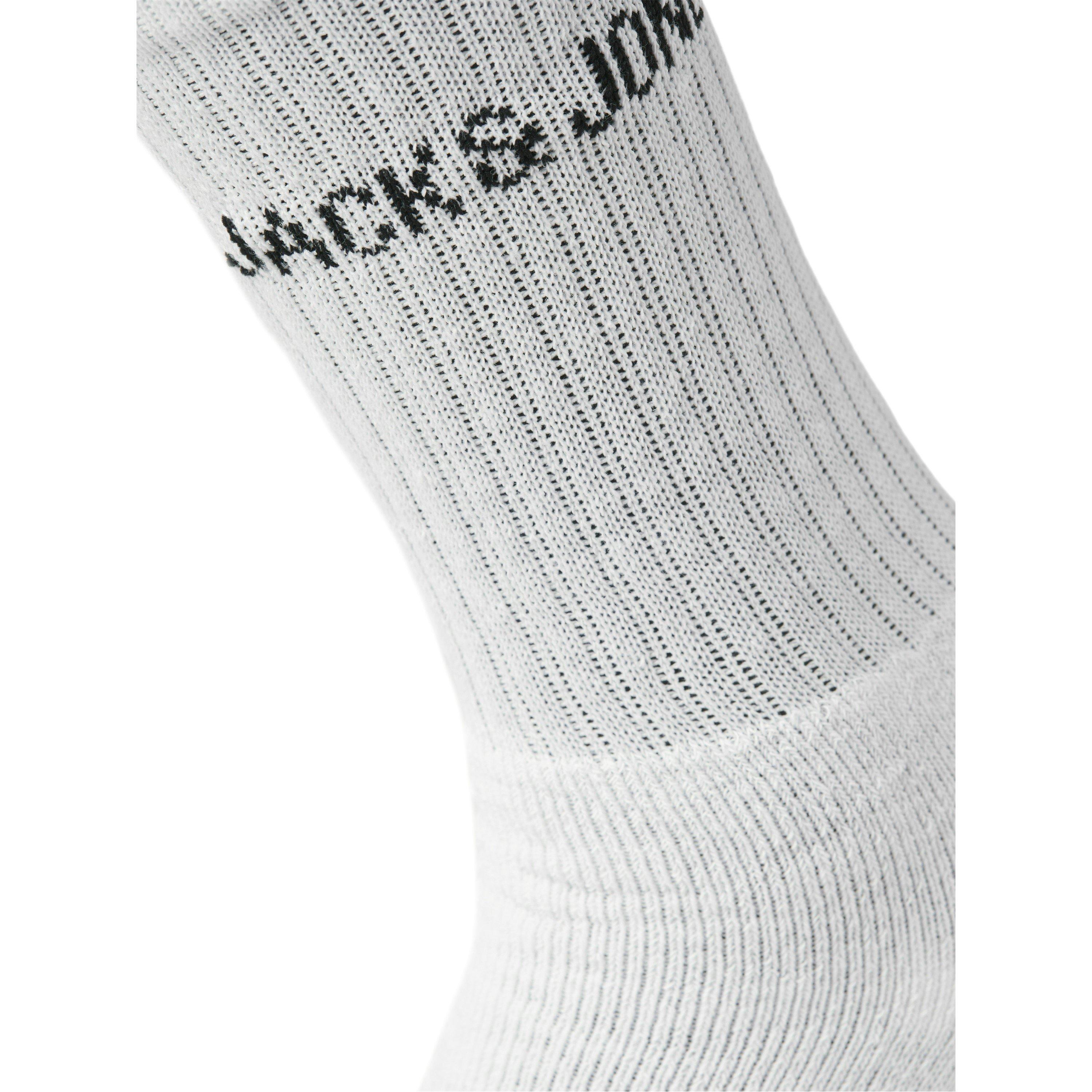 Wit - Jack and Jones - Regen 5 Pack Crew Socks Mens - 3
