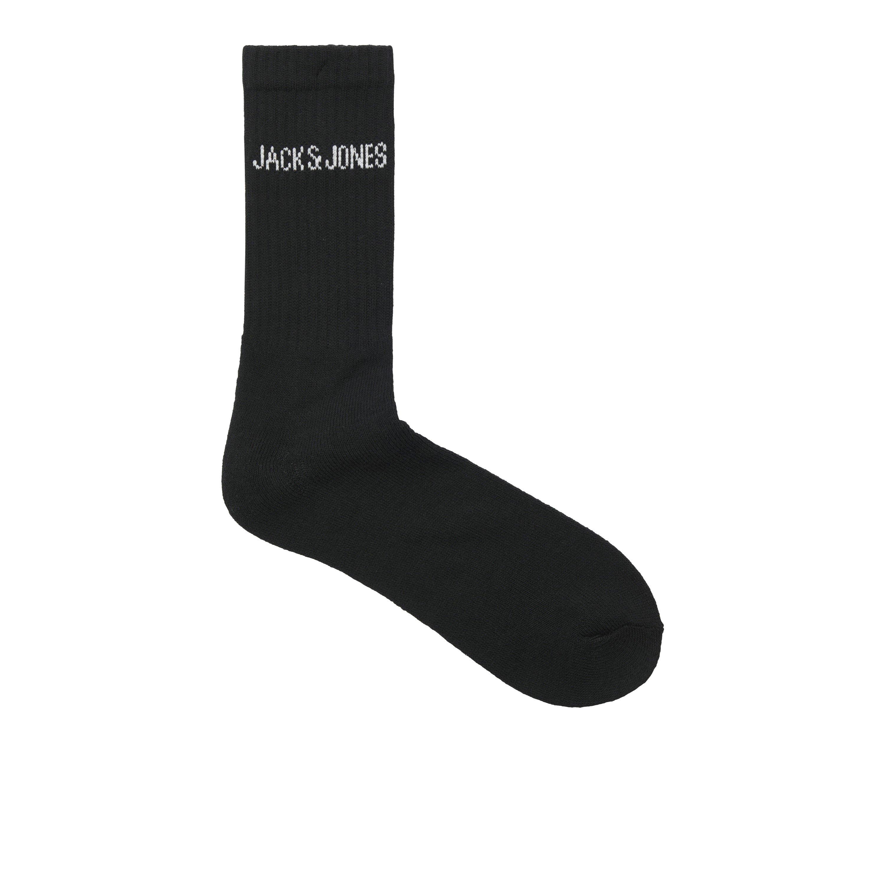 Black - Jack and Jones - Mens Regen 5 Pack Crew Socks Mens - 2