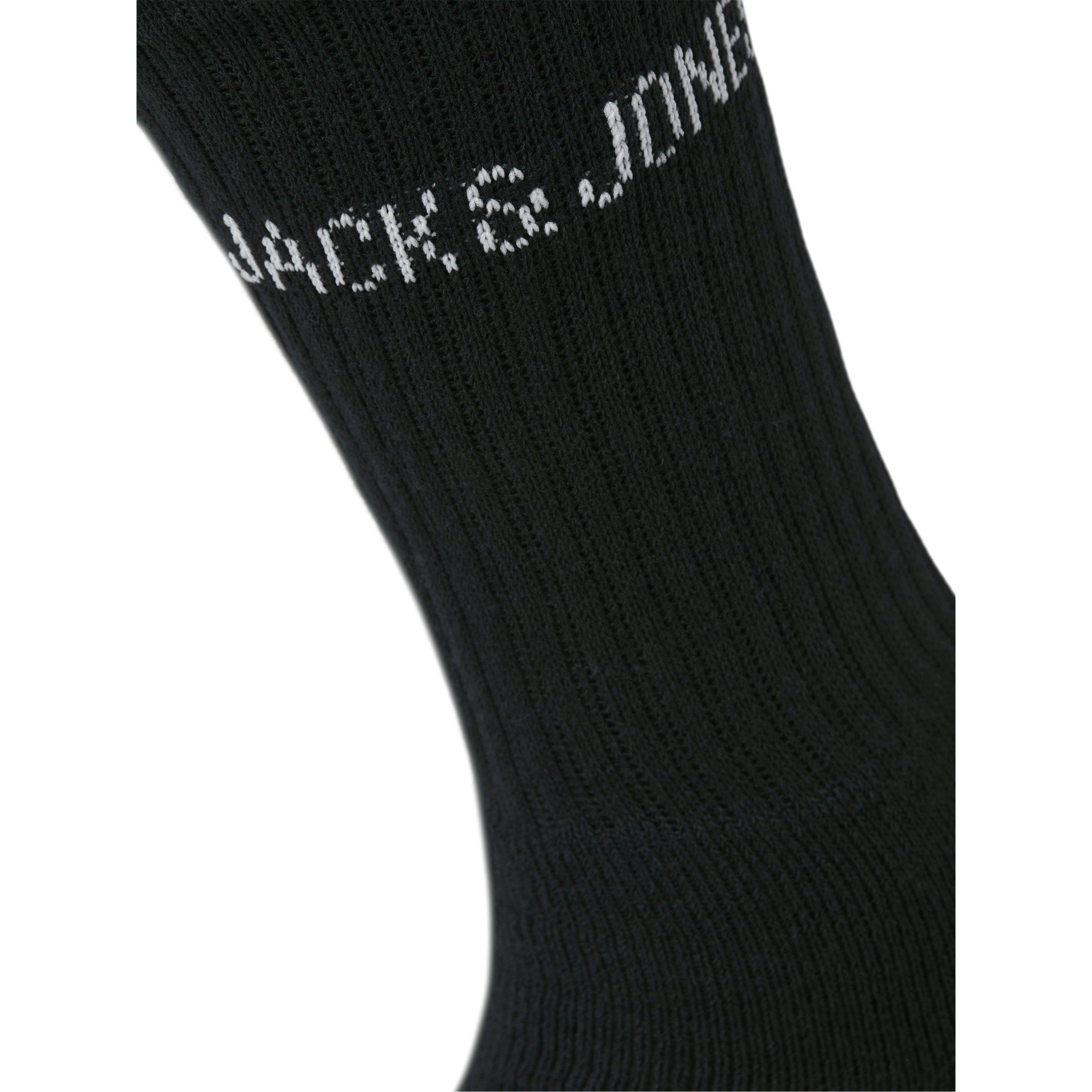 Black - Jack and Jones - Mens Regen 5 Pack Crew Socks Mens - 3
