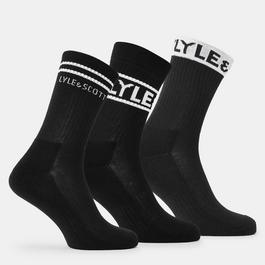 Lyle and Scott 3-Pack Logo Socks