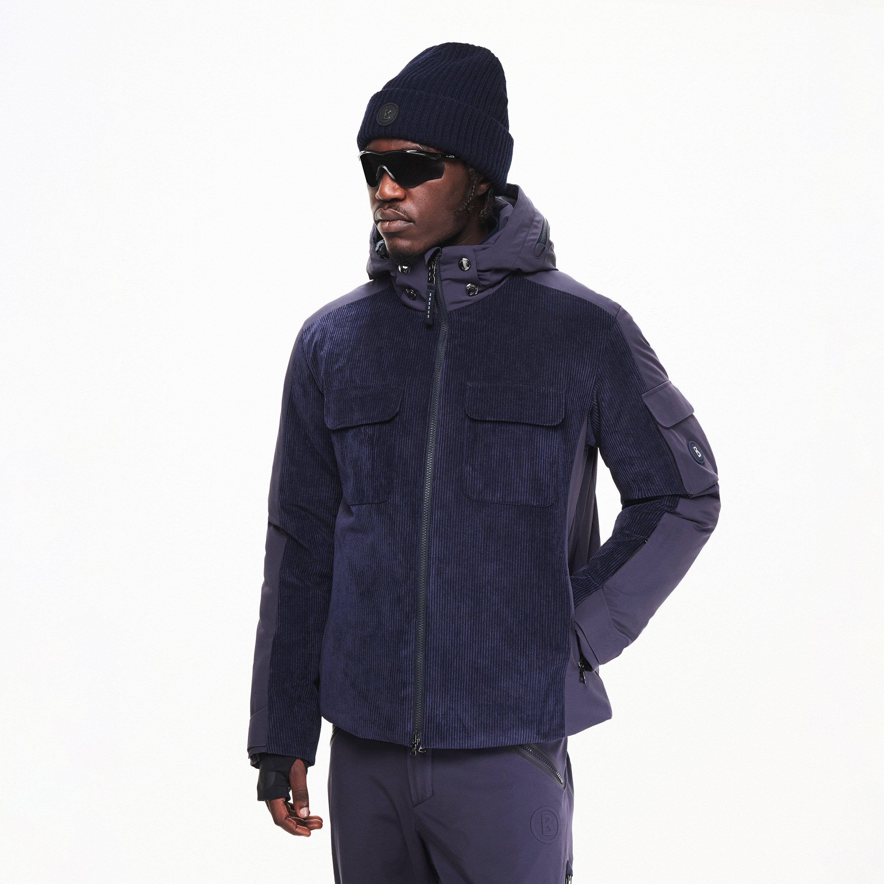 Navy - Bogner - Womens Cobe Corduroy Ski Jacket - 3