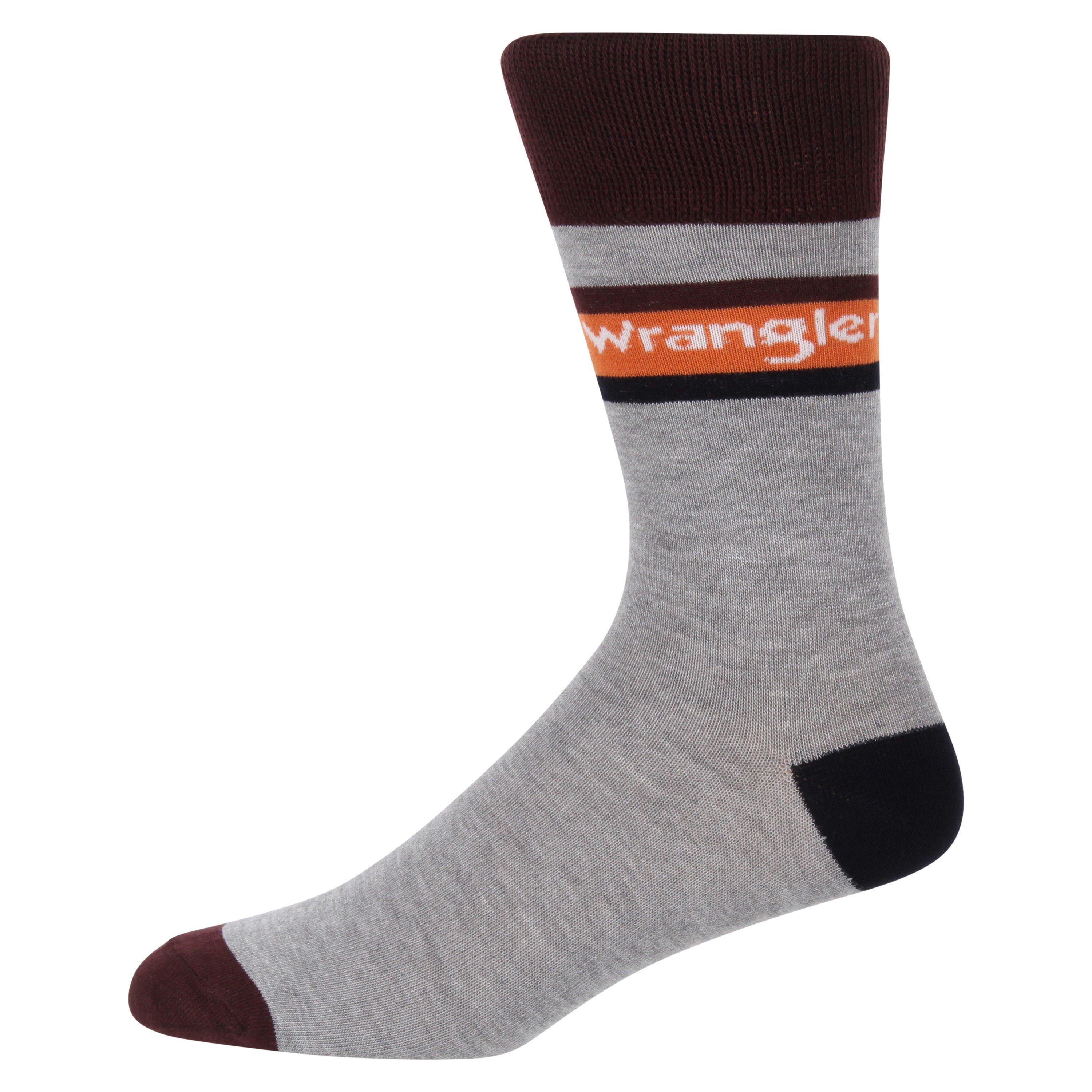 Nvy/ChGM/GMrl - Wrangler - Crew Socks - 4