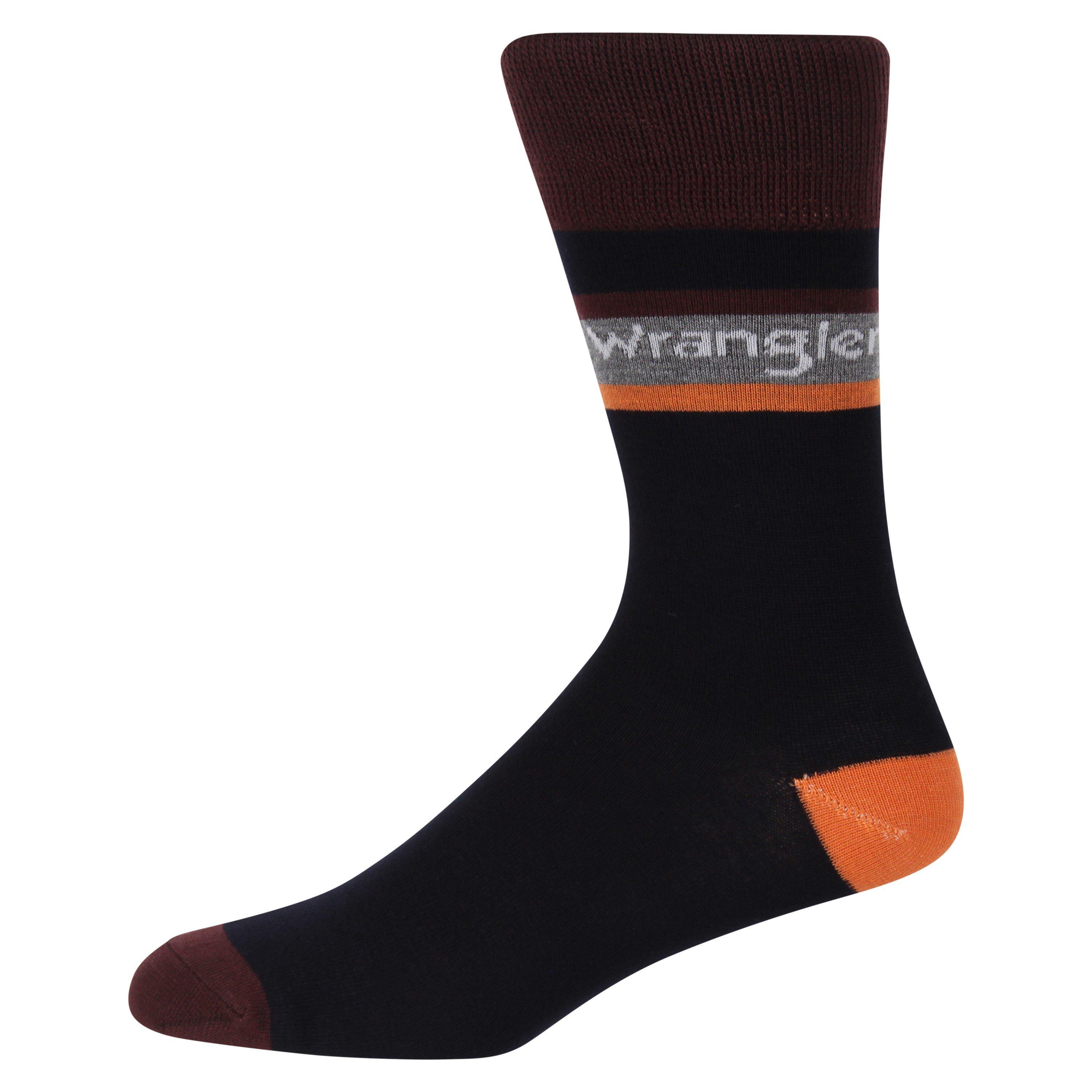 Nvy/ChGM/GMrl - Wrangler - Crew Socks - 5