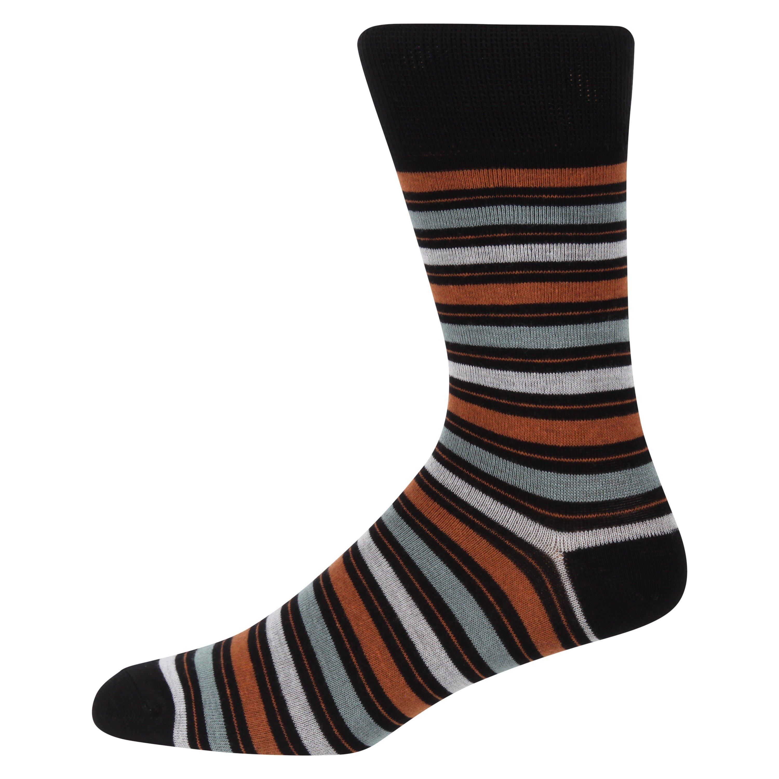 Blk/Grn/LB S - Wrangler - Crew Socks - 2