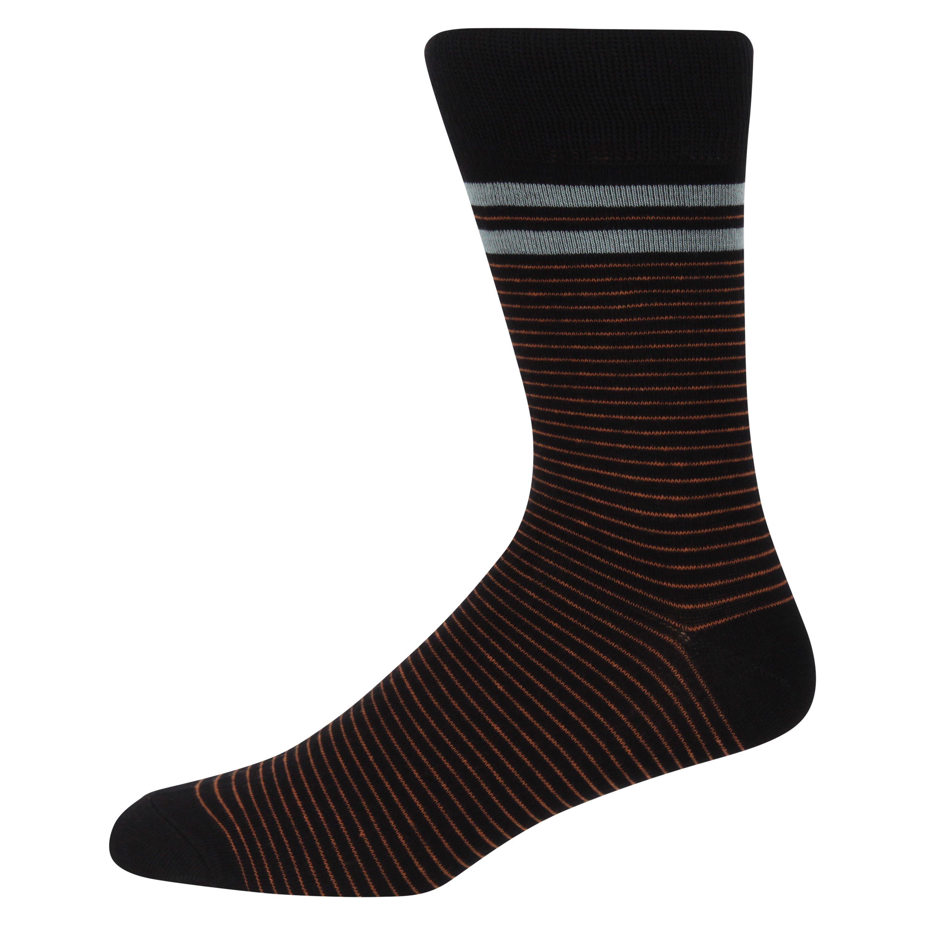 Blk/Grn/LB S - Wrangler - Crew Socks - 4