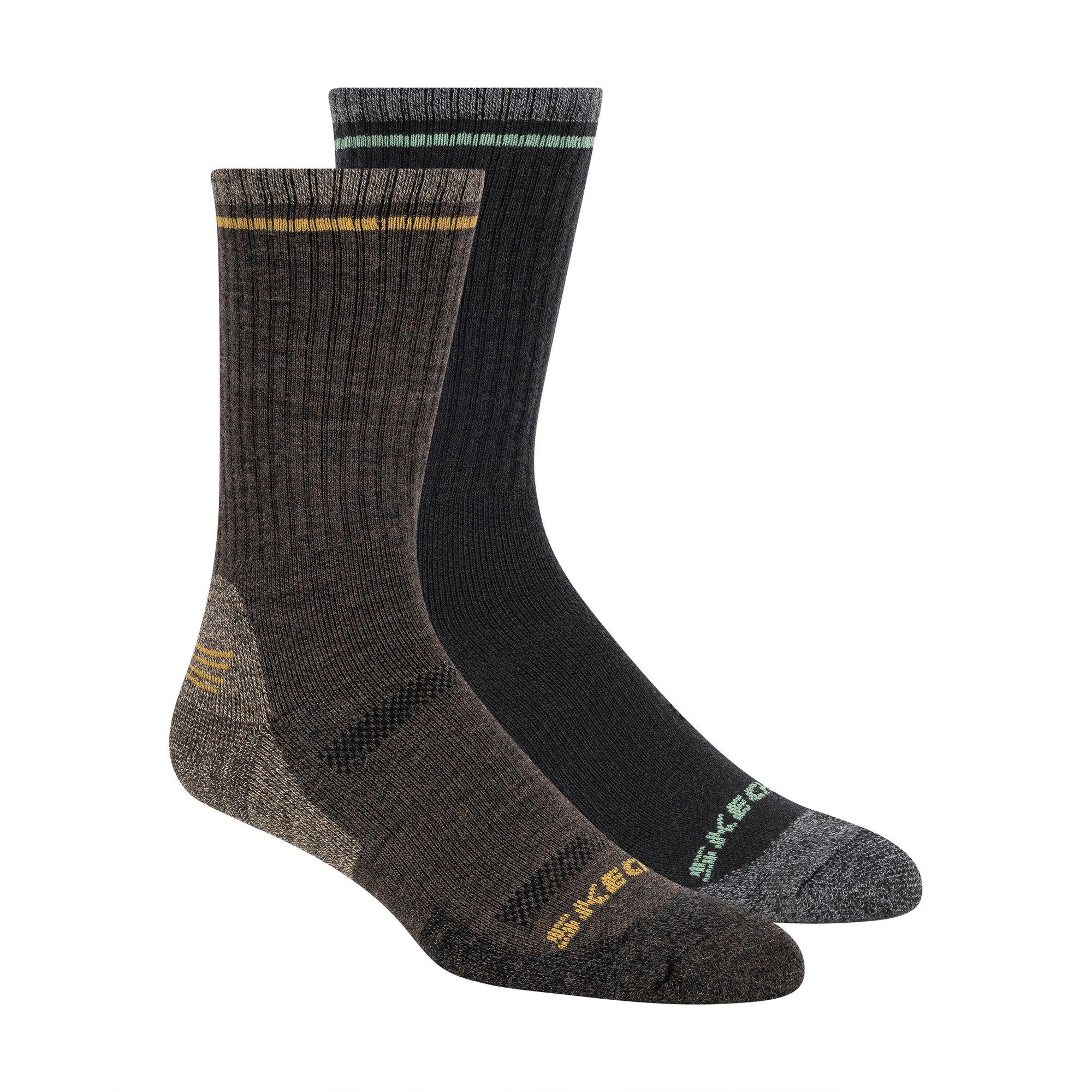 Skechers Men's Crew Socks - Medium Brown - Mens 7-11