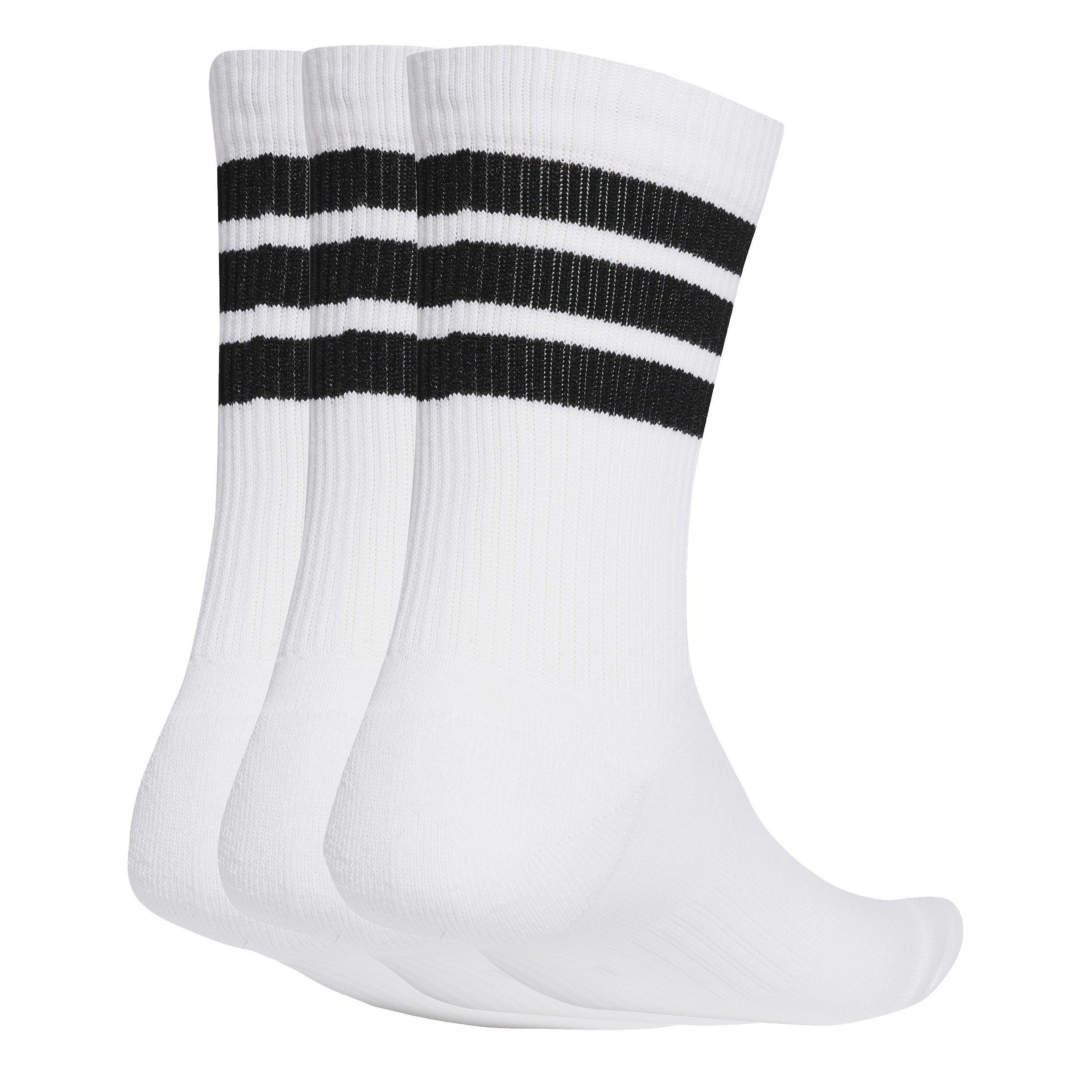 Weiß/Schwarz 3S - adidas - 3-Pack Crew Socks Adults - 2