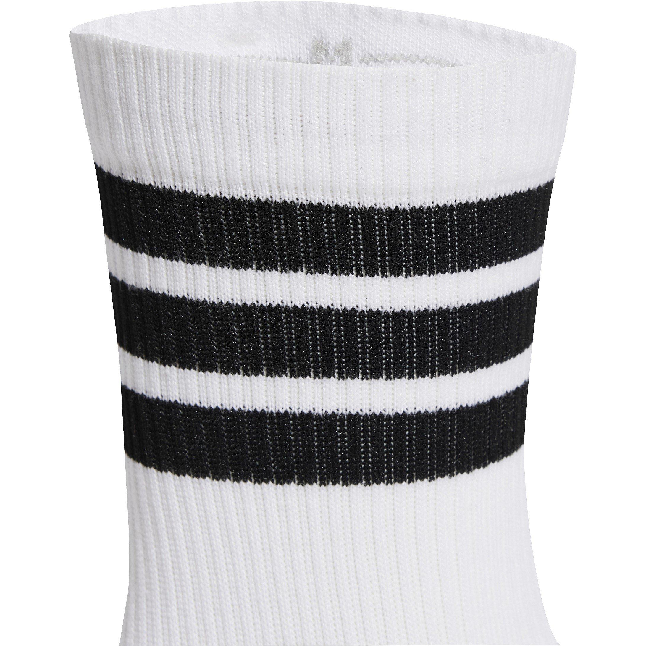Weiß/Schwarz 3S - adidas - 3-Pack Crew Socks Adults - 4