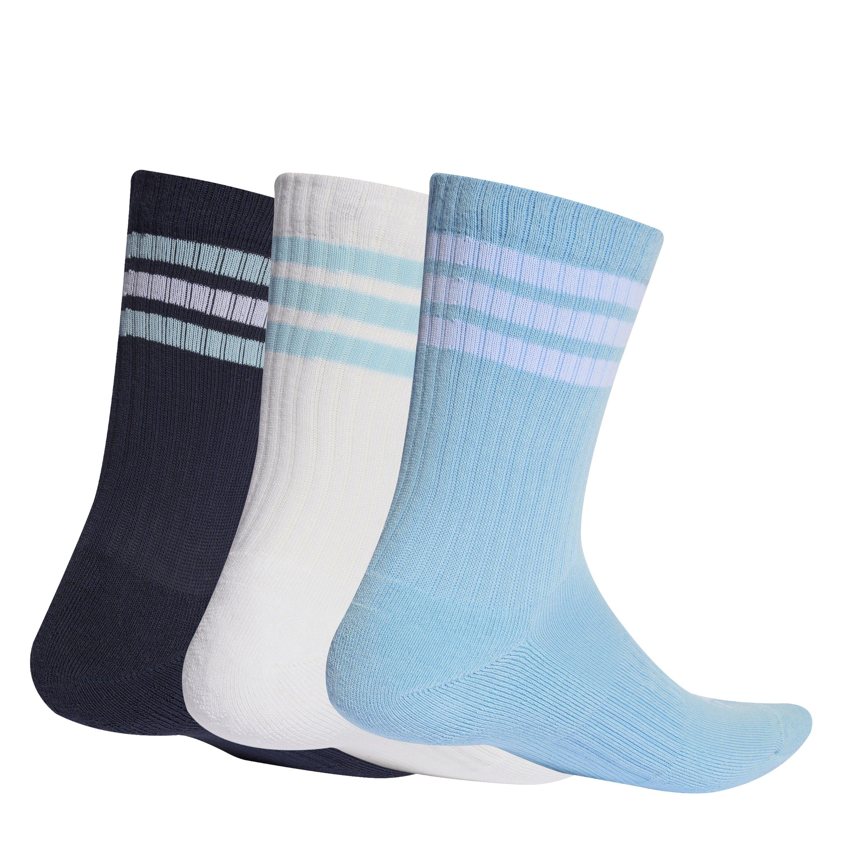 Adidas  3-Pack Crew Socks Adults - Navy/Blue/White - M 6.5-8