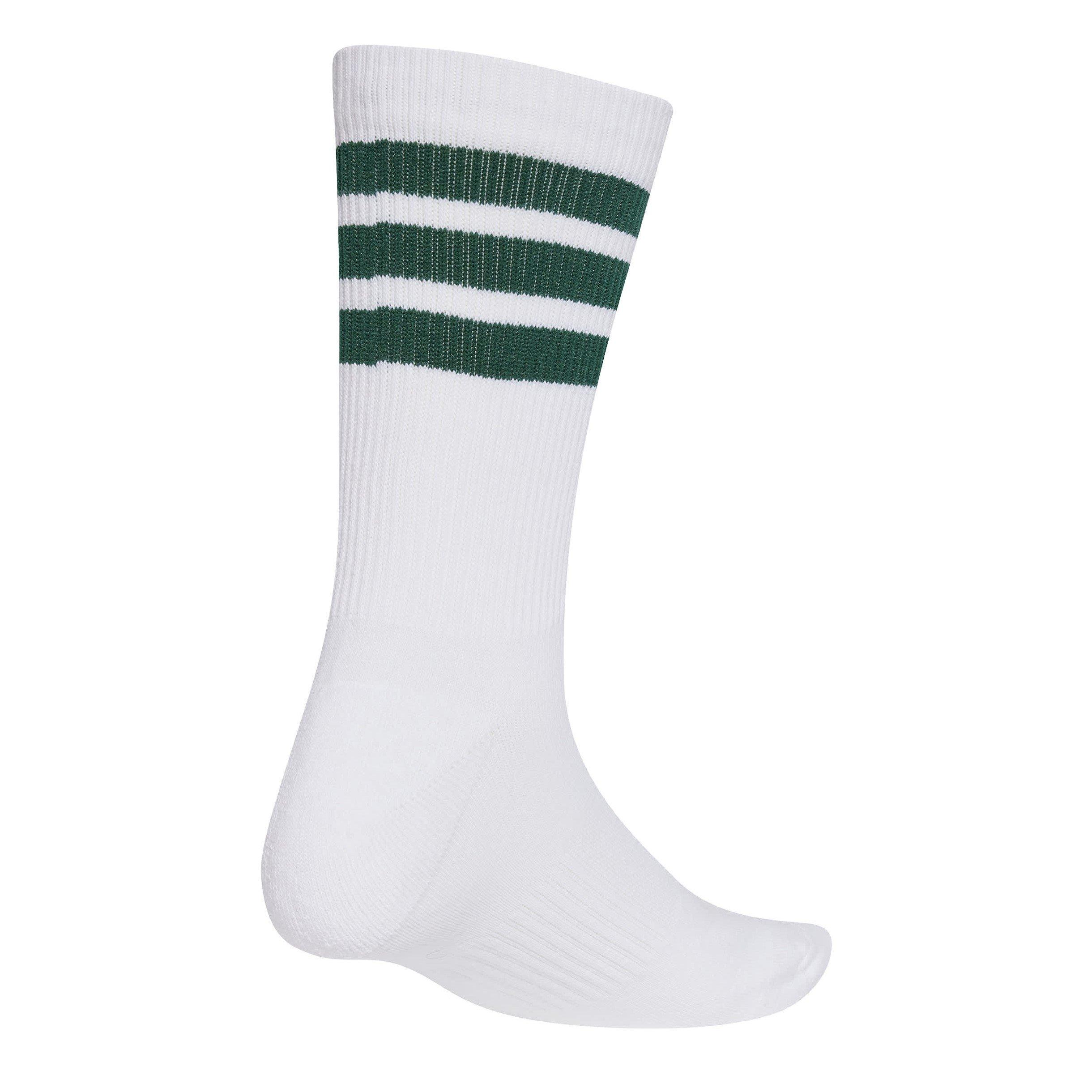 Adidas  3-Pack Crew Socks Adults - White/Green 3S - M 6.5-8