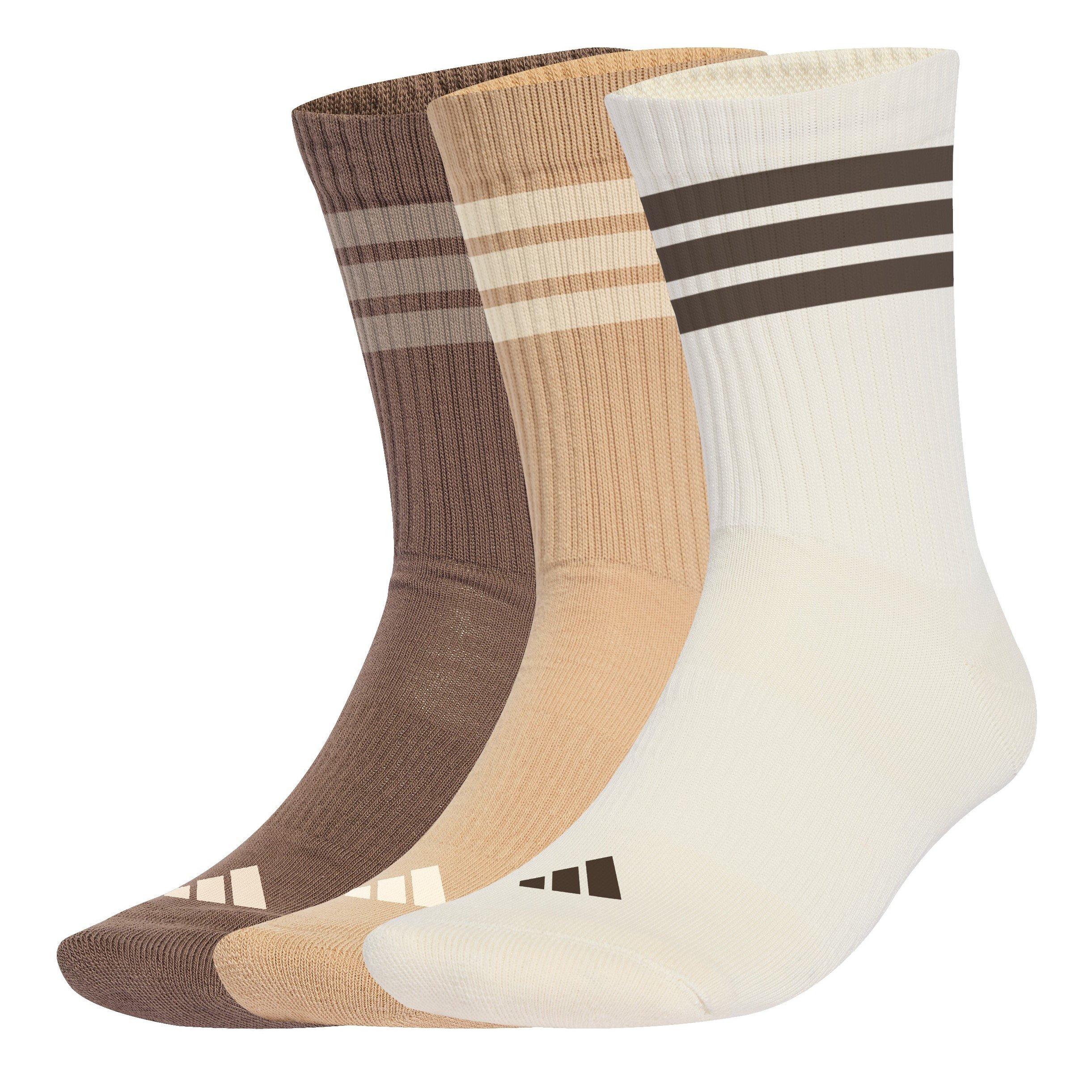 Adidas  3-Pack Crew Socks Adults - Earth Tonal 3S - L 8.5-10