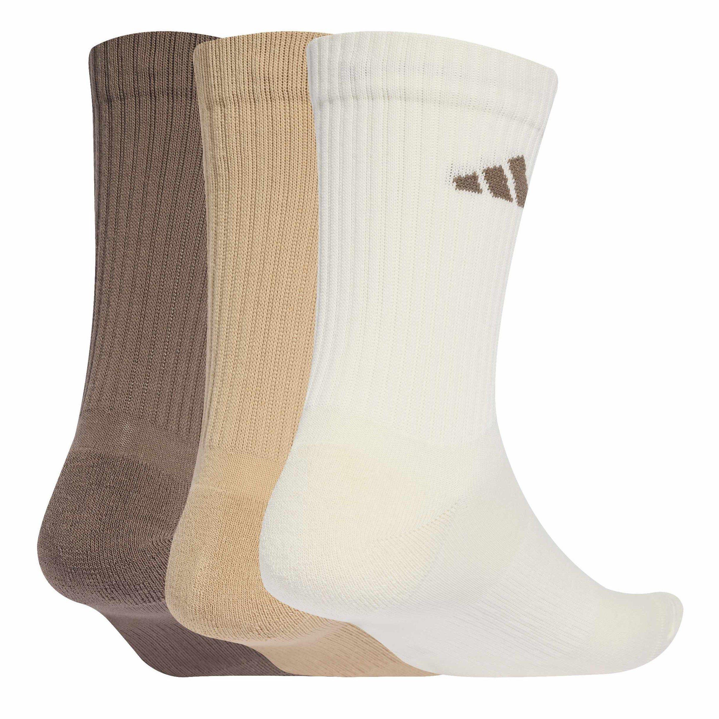 Adidas  3-Pack Crew Socks Adults - Earth Tonal Bar - L 8.5-10