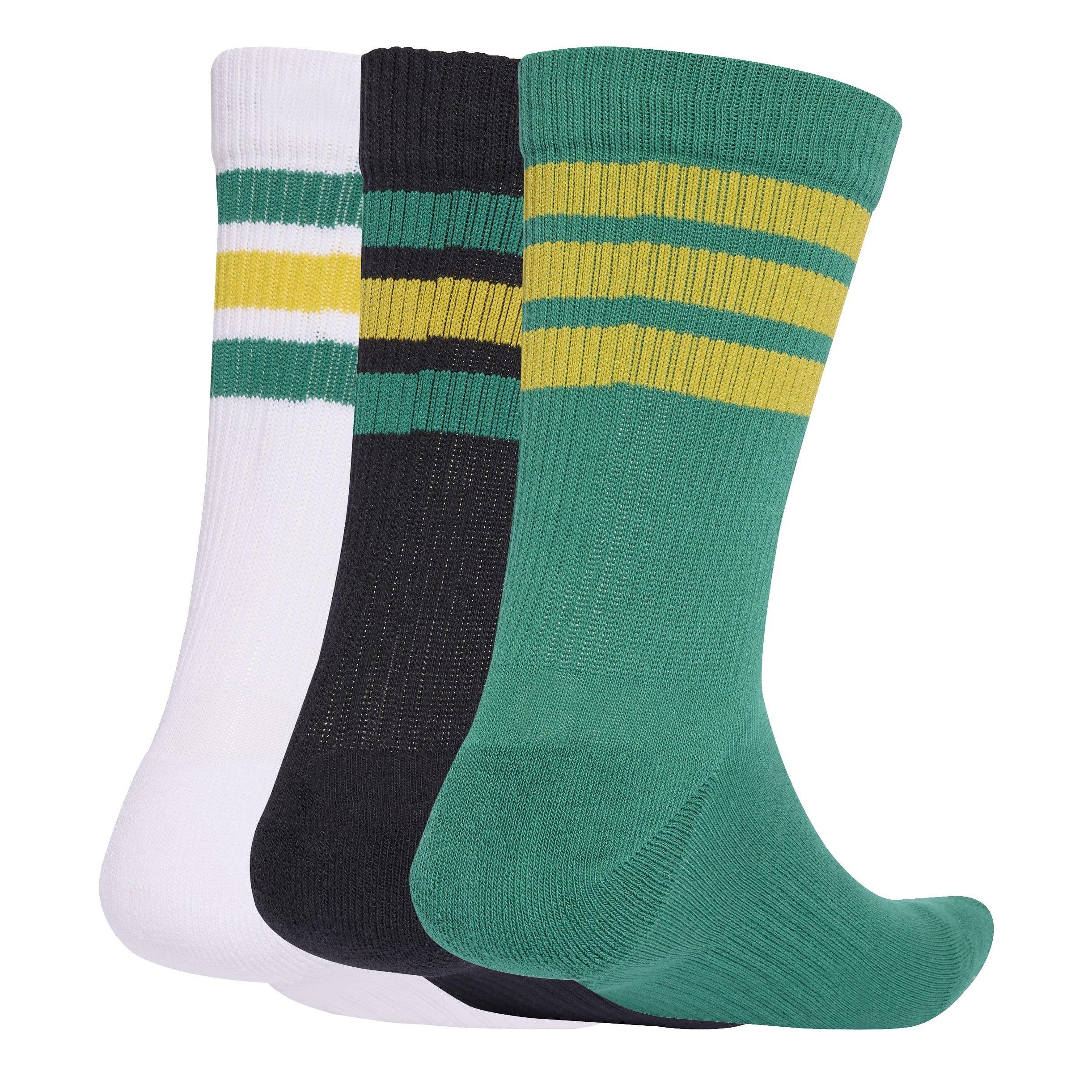 Adidas  3-Pack Crew Socks Adults - Green/Yellow 3S - M 6.5-8
