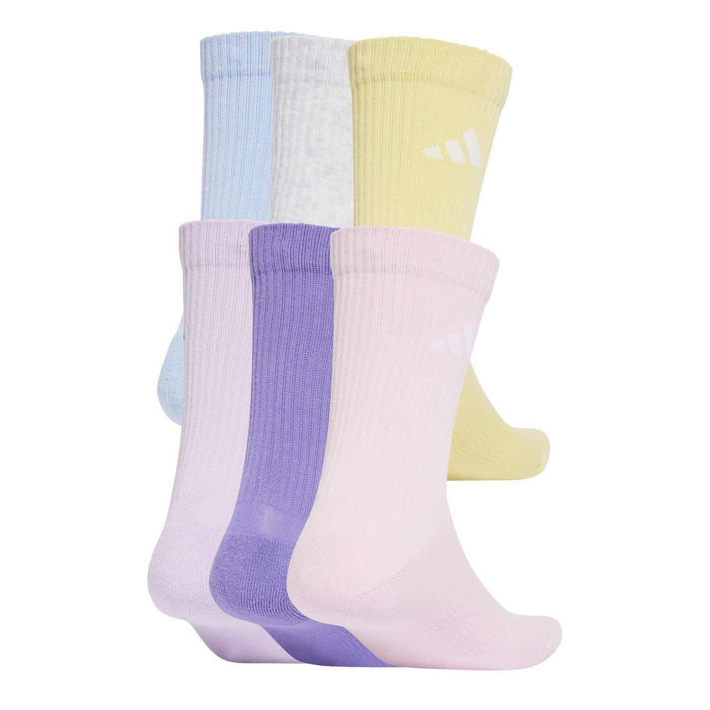 Mixed Pastels - adidas - 6-Pack Logo Crew Socks Adults - 2