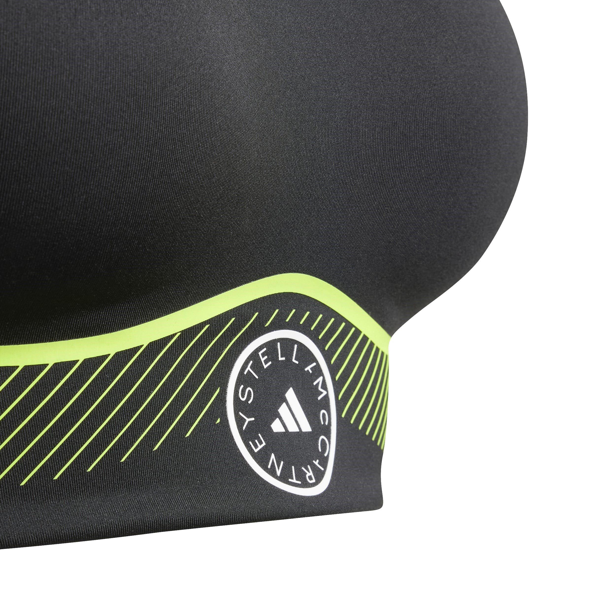 Black/Solar - adidas by Stella McCartney - Truepace High Support Sports Bra - 5