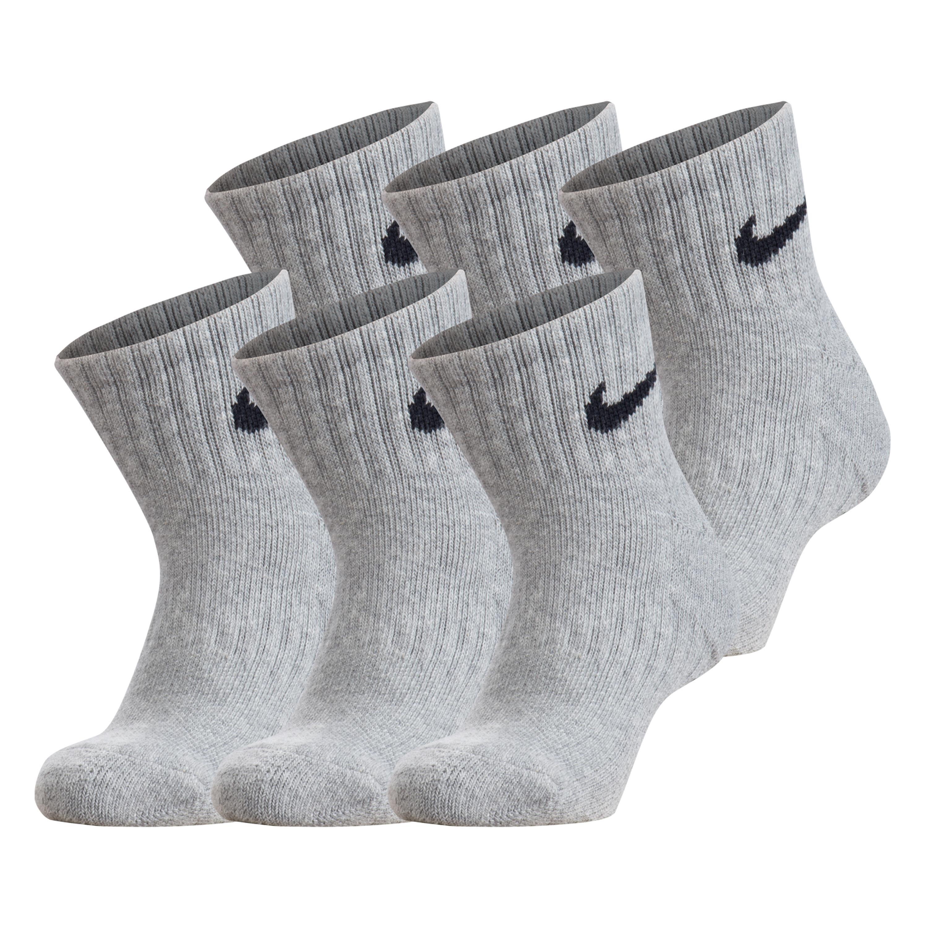 Nike  Infant 6-Pack Quarter Socks Infants - Grey - Infs C3-C7