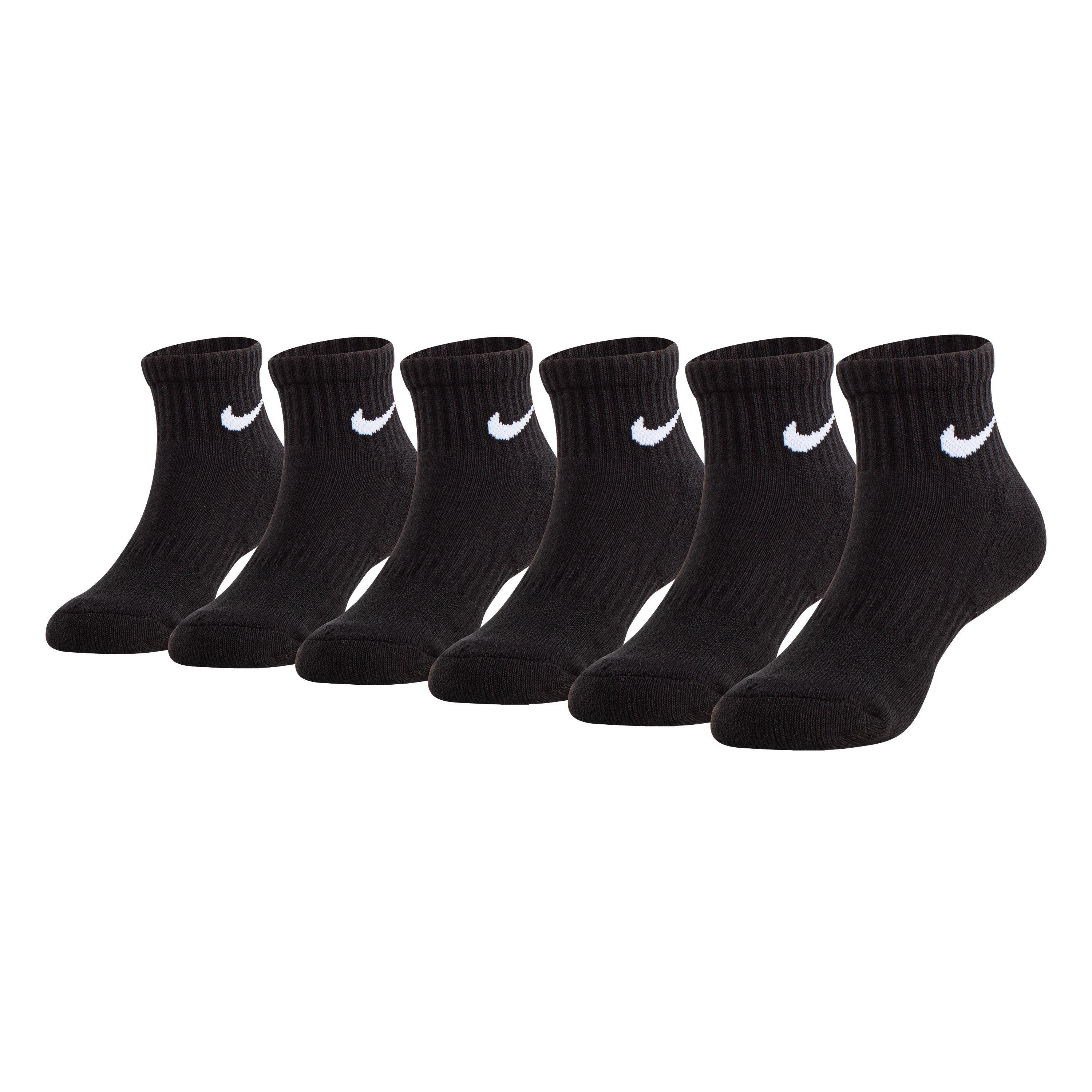 Black - Nike - 6-Pack Quarter Socks Infants - 1
