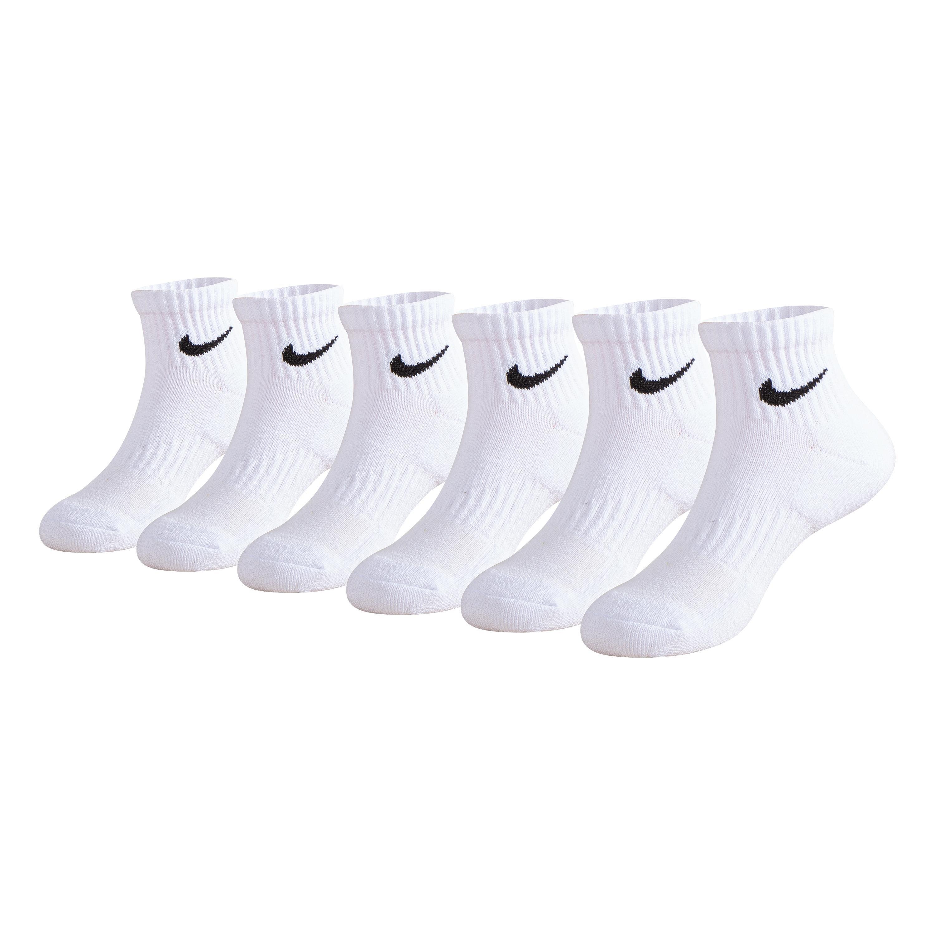 Blanco - Nike - Swoosh Performance Quarter Sock 6 Pack Childrens - 1