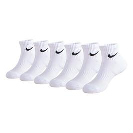 Nike Swoosh Performance Quarter Sock 6 Pack Childrens