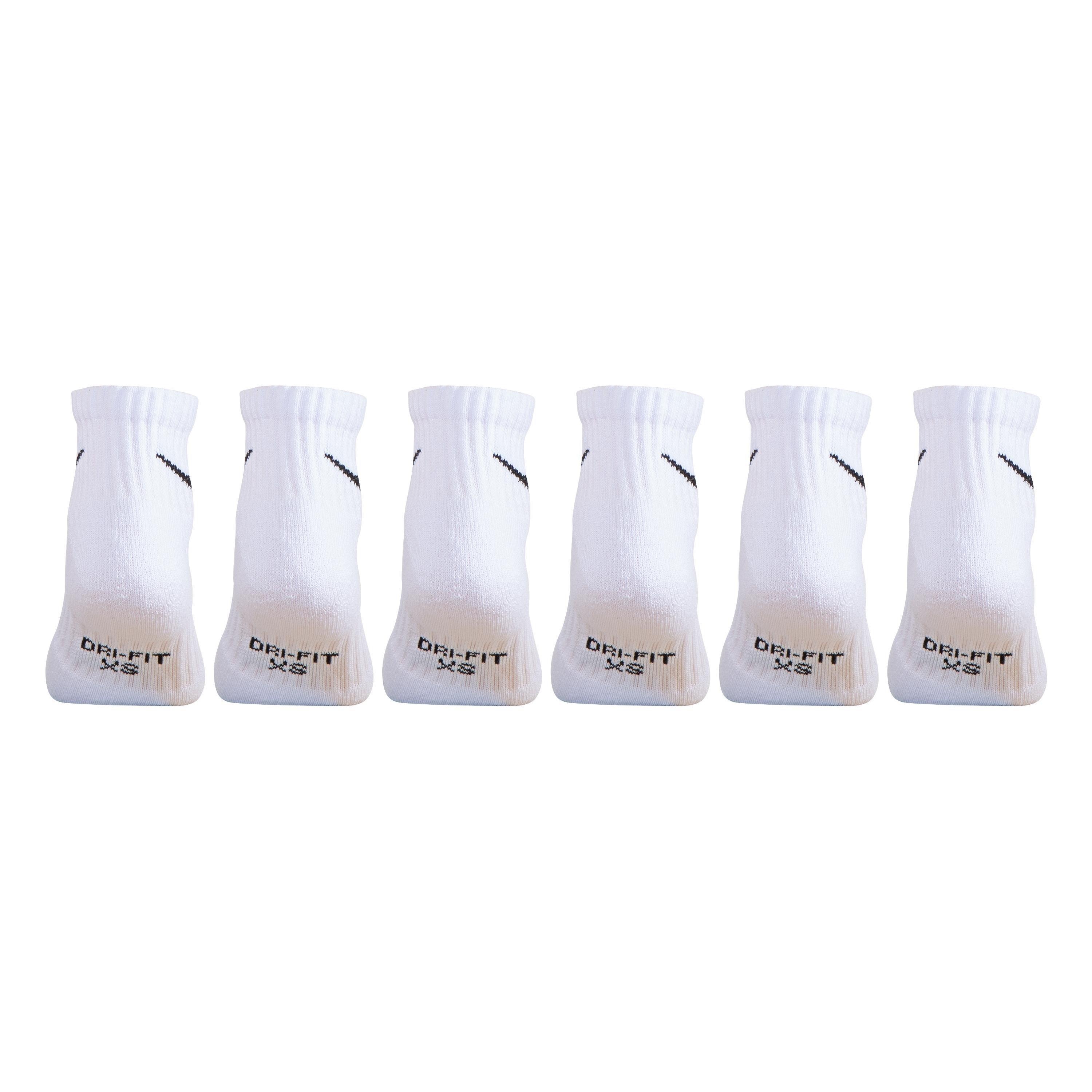 White - Nike - Swoosh Performance Quarter Sock 6 Pack Childrens - 2