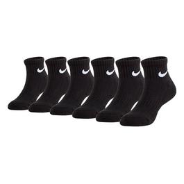 Nike Swoosh Performance Quarter Sock 6 Pack Childrens