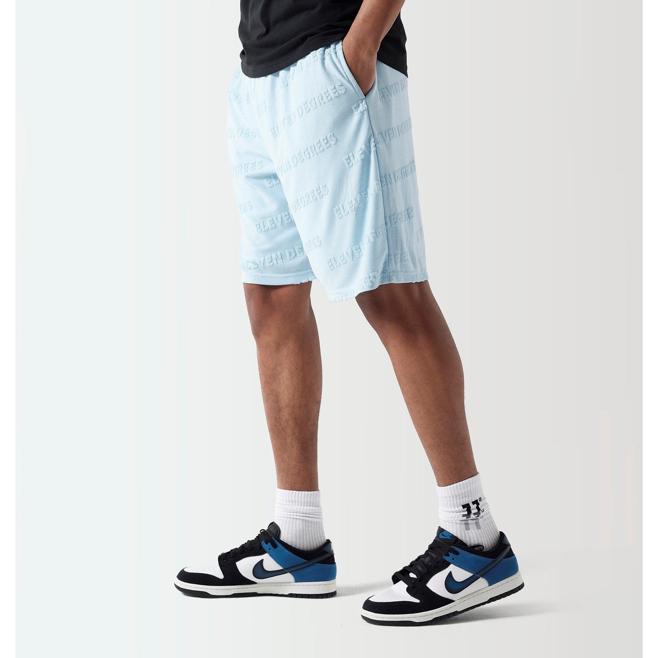 IJsblauw - 11 Degrees - Embossed Towelling Shorts Mens - 3