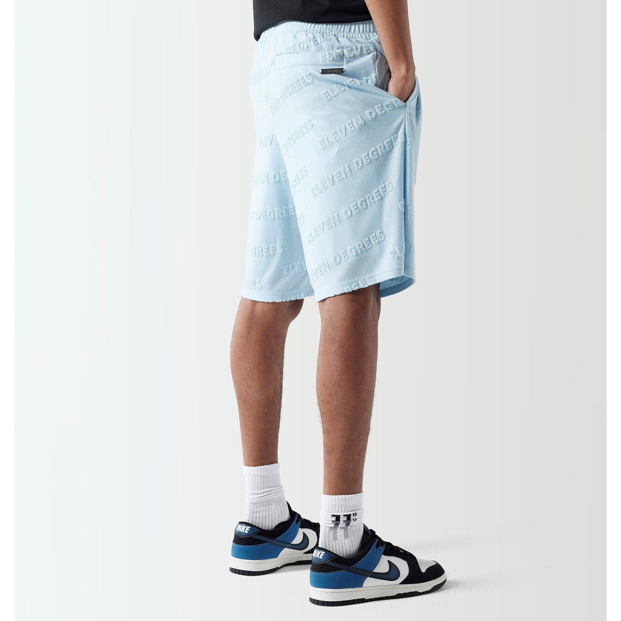 IJsblauw - 11 Degrees - Embossed Towelling Shorts Mens - 4