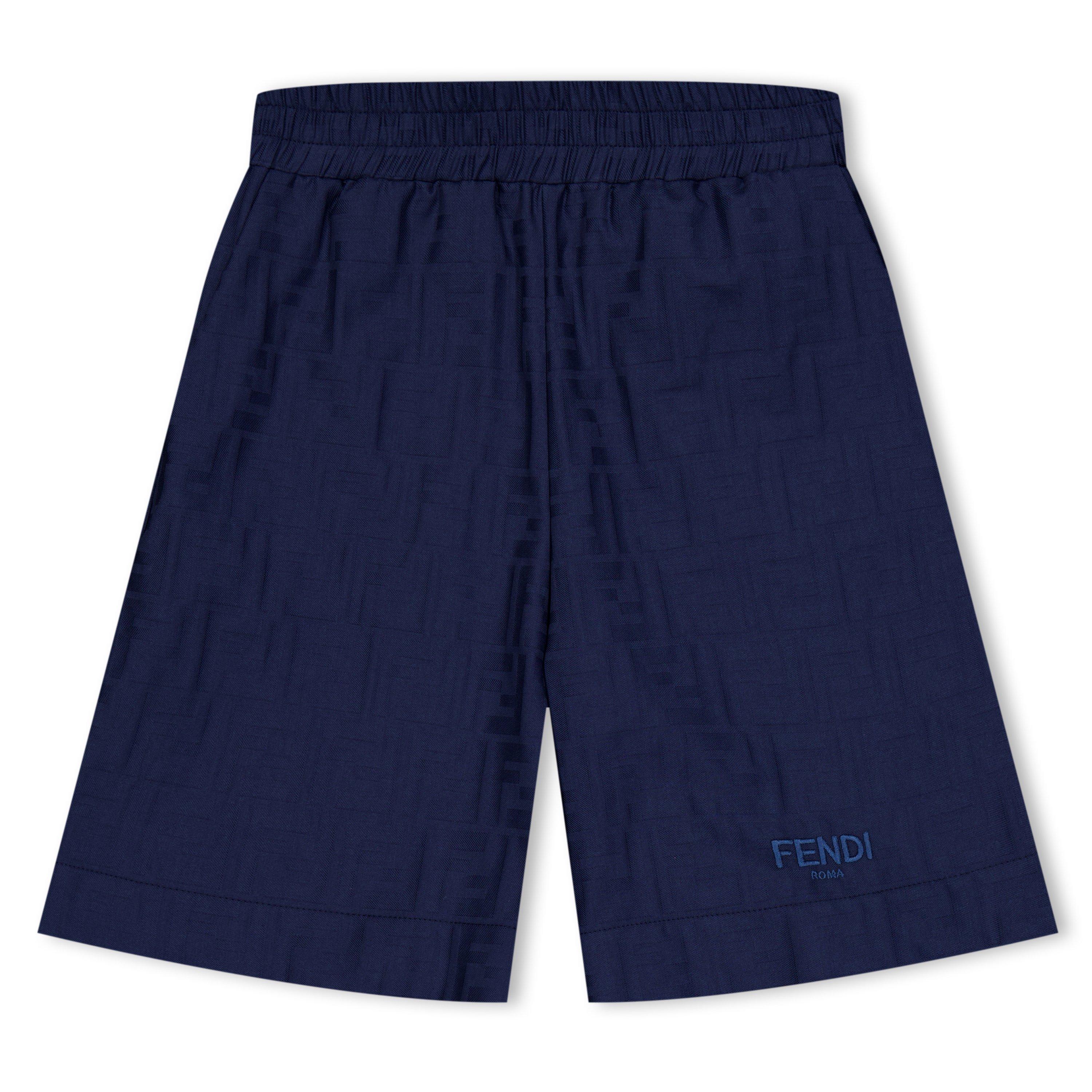 Fendi Logo Shorts Juniors - Yale F1I11 - Size 8Y