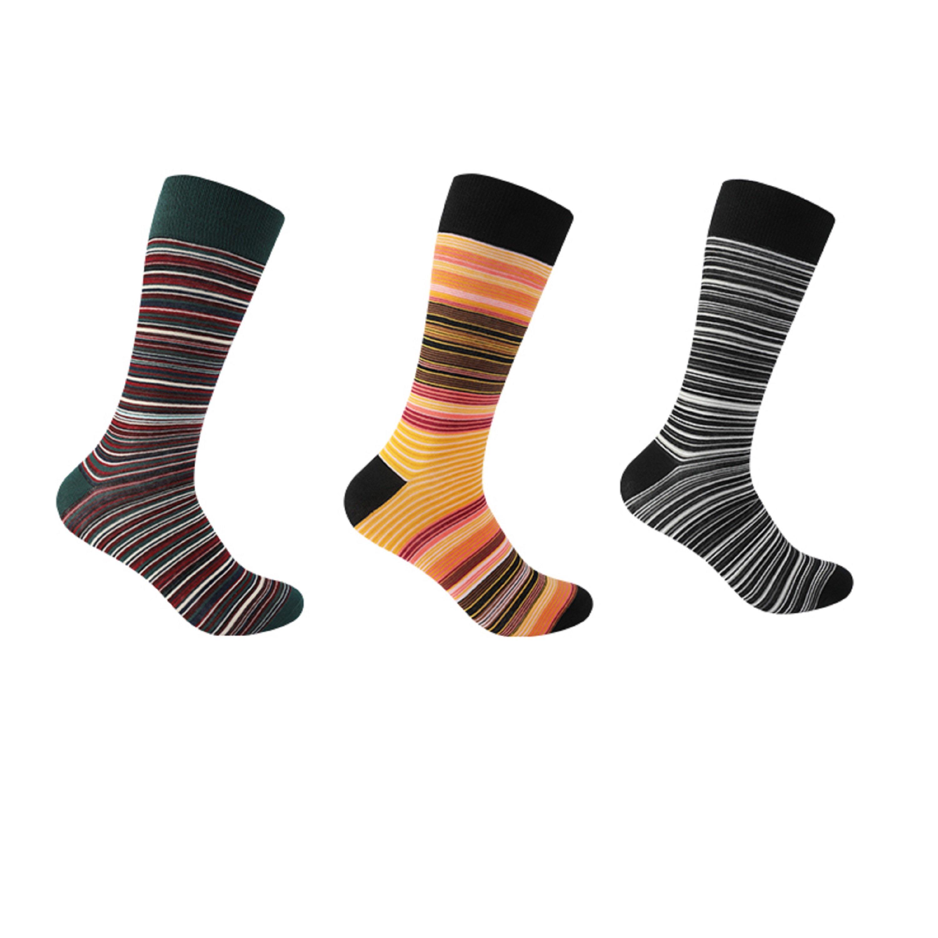 Pin Stripe Asst - Firetrap - 3pk Strip Sock Mens - 1