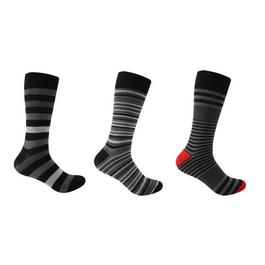 Firetrap 3pk Strip Sock Mens