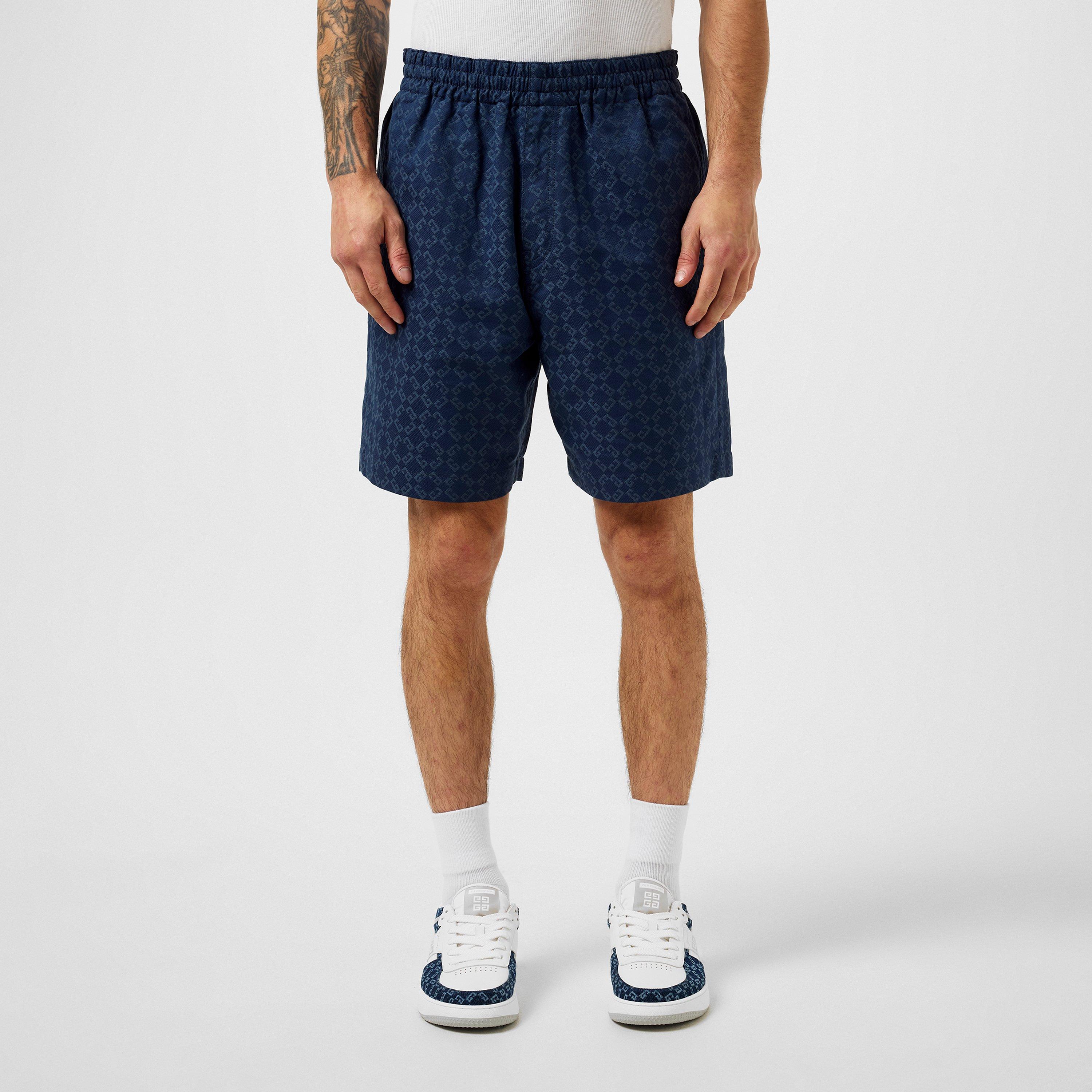 GIVENCHY Monogram Shorts - Blue - Size M (32)
