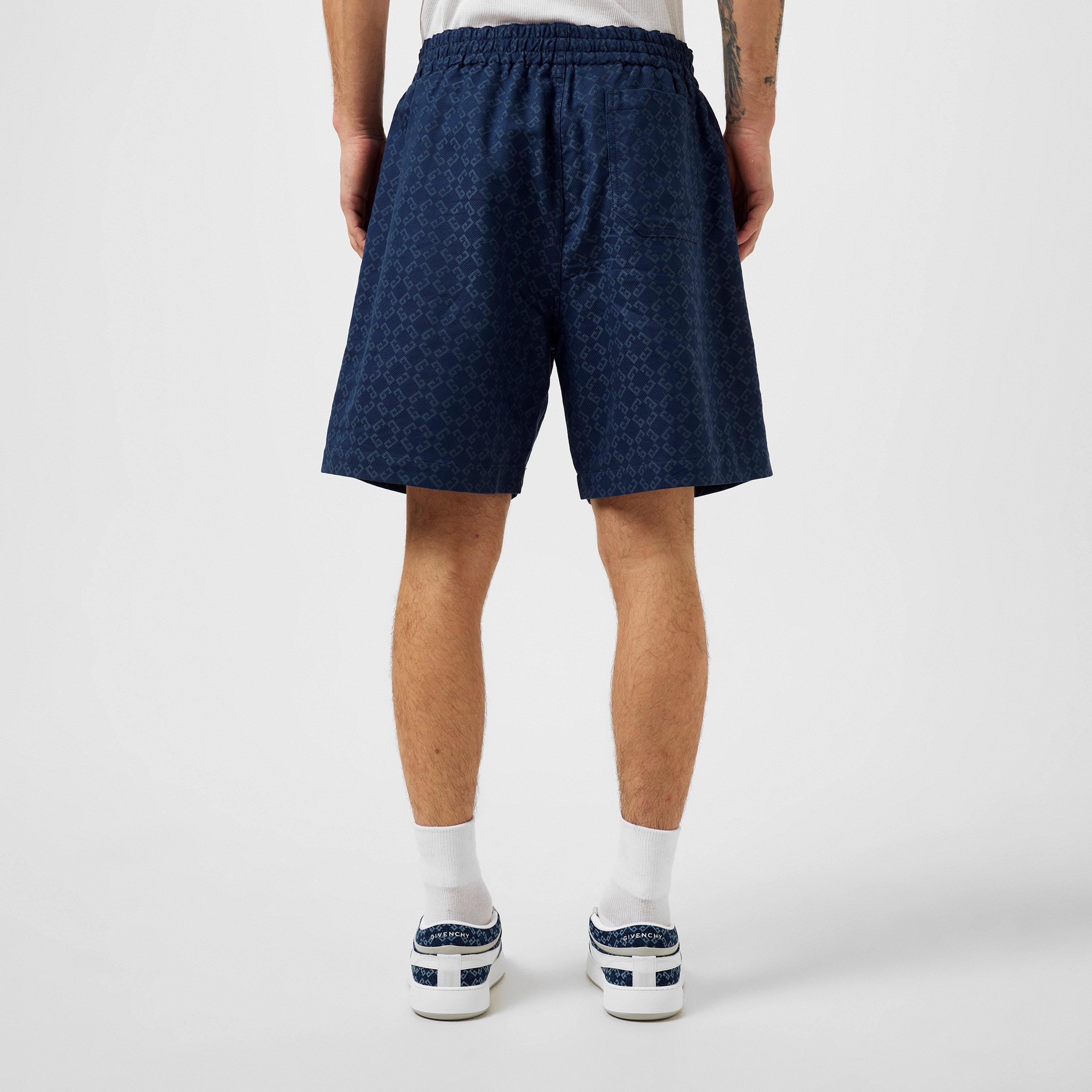 Blue - GIVENCHY - Monogram Shorts - 3