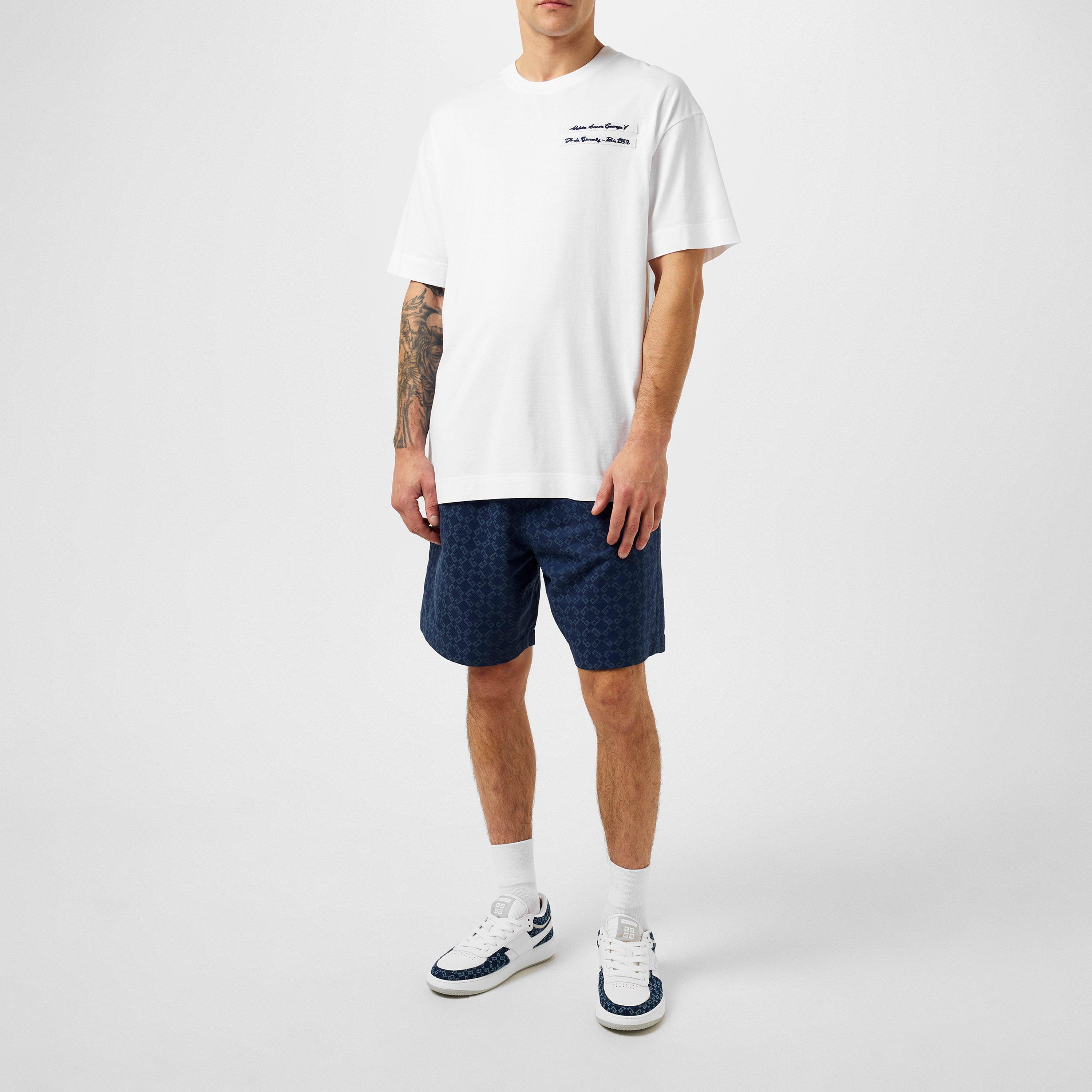 Blue - GIVENCHY - Monogram Shorts - 4