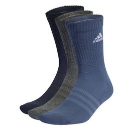 adidas 3 Pack Cushioned Sportswear Crew Socks