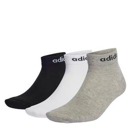 adidas Think Linear 3 Pack Ankle Socks Womens