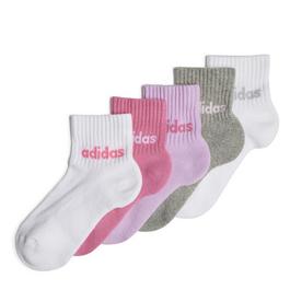 adidas Linear Ankle Socks 5 Pairs Infants