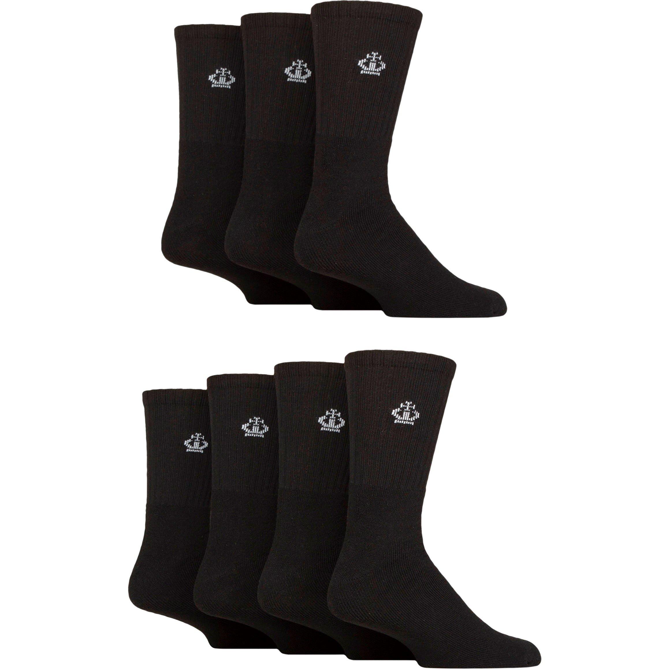 Schwarz - Jeff Banks - Men's 7 Pack Sport Crew Socks - 1