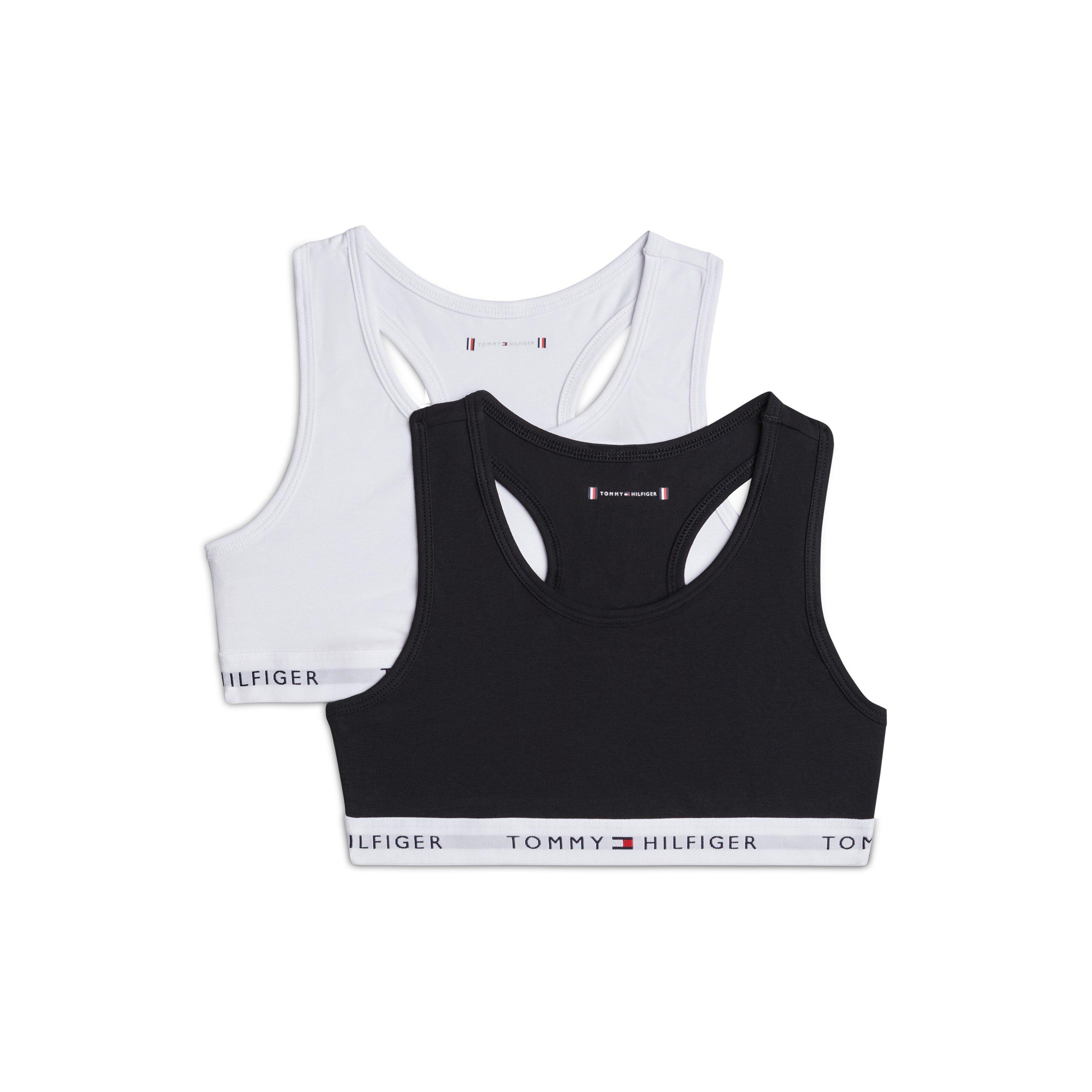 Tommy Hilfiger 2 PK BRALETTE - Blk/Wht 0VT