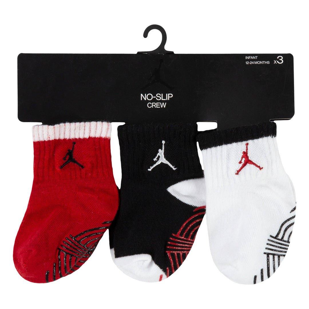 Gym Red - Air Jordan - 3 Pack Quarter Length Socks Infants - 2