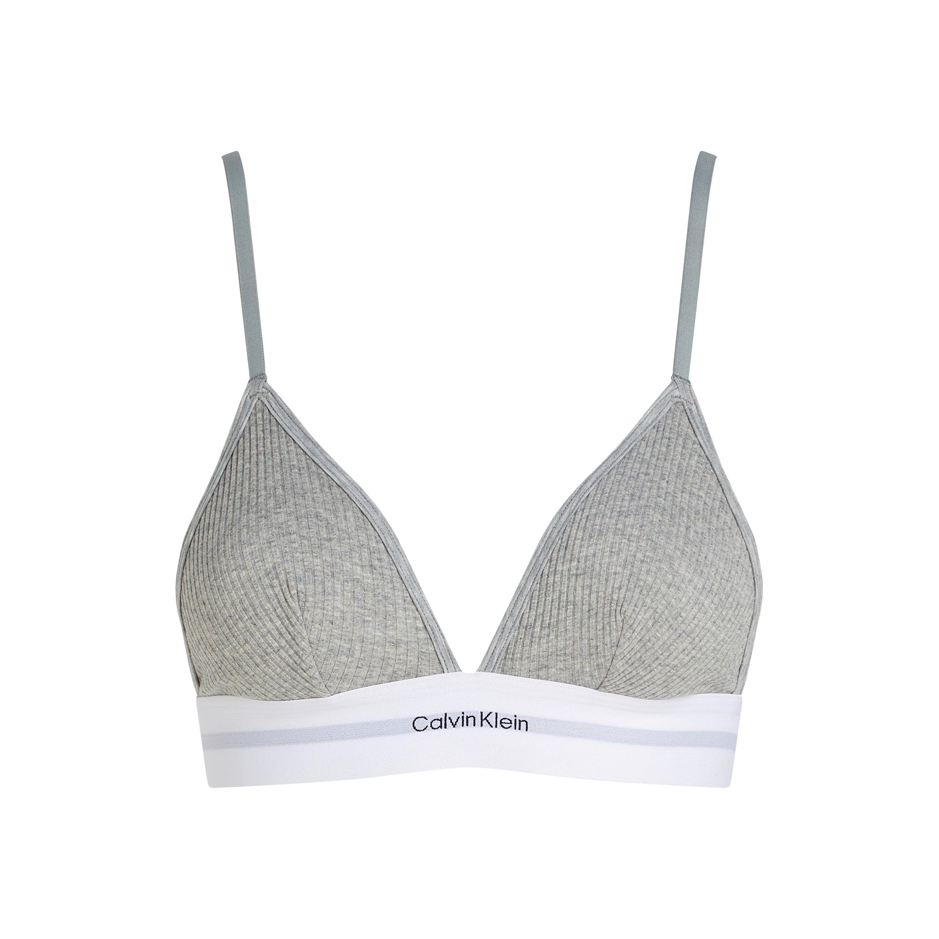 Grey Heather - Calvin Klein - Women's Unlined Triangle Bralette - 5