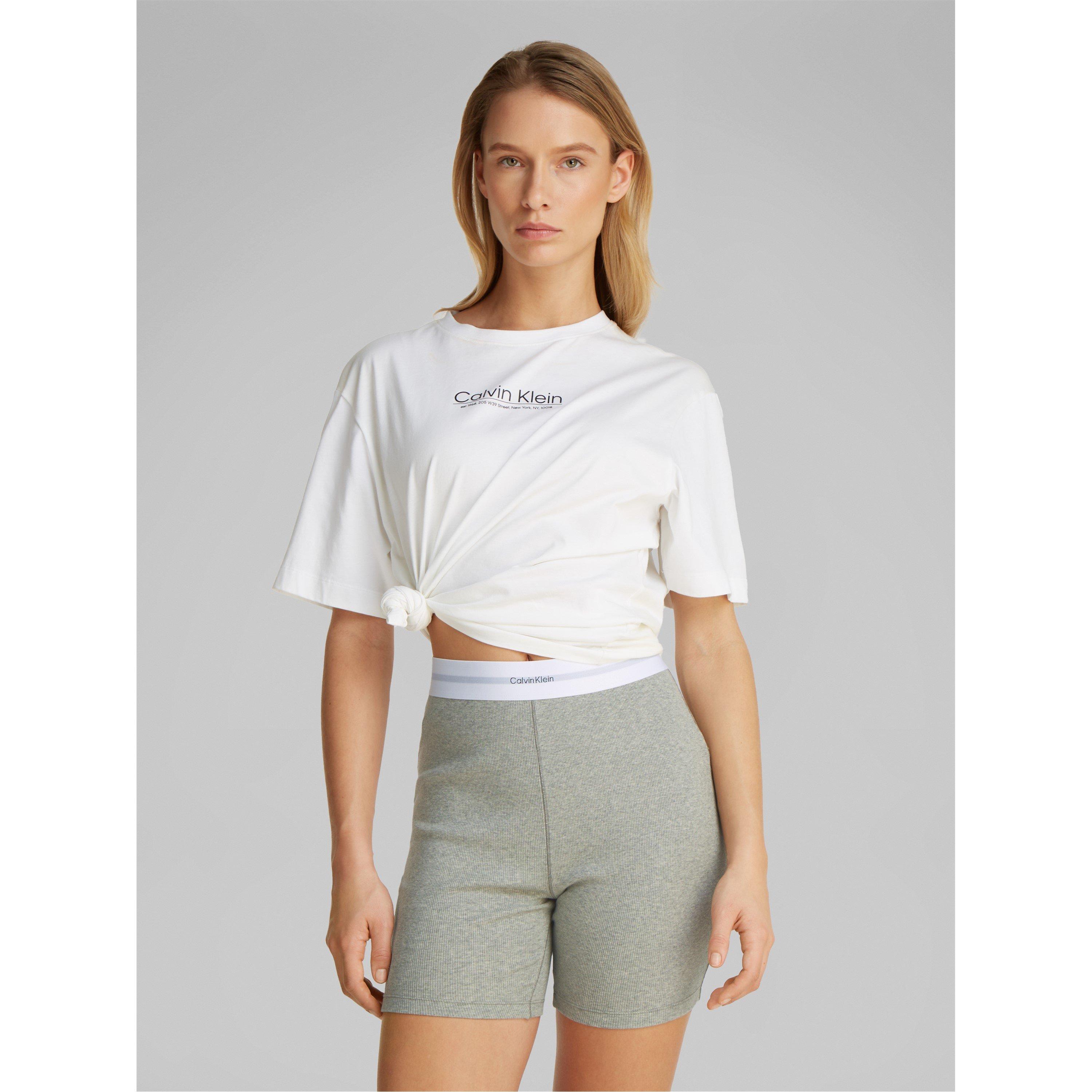 Gris Heather - Calvin Klein - COTTON STRETCH RIB LOUNGE SHORTS - 3
