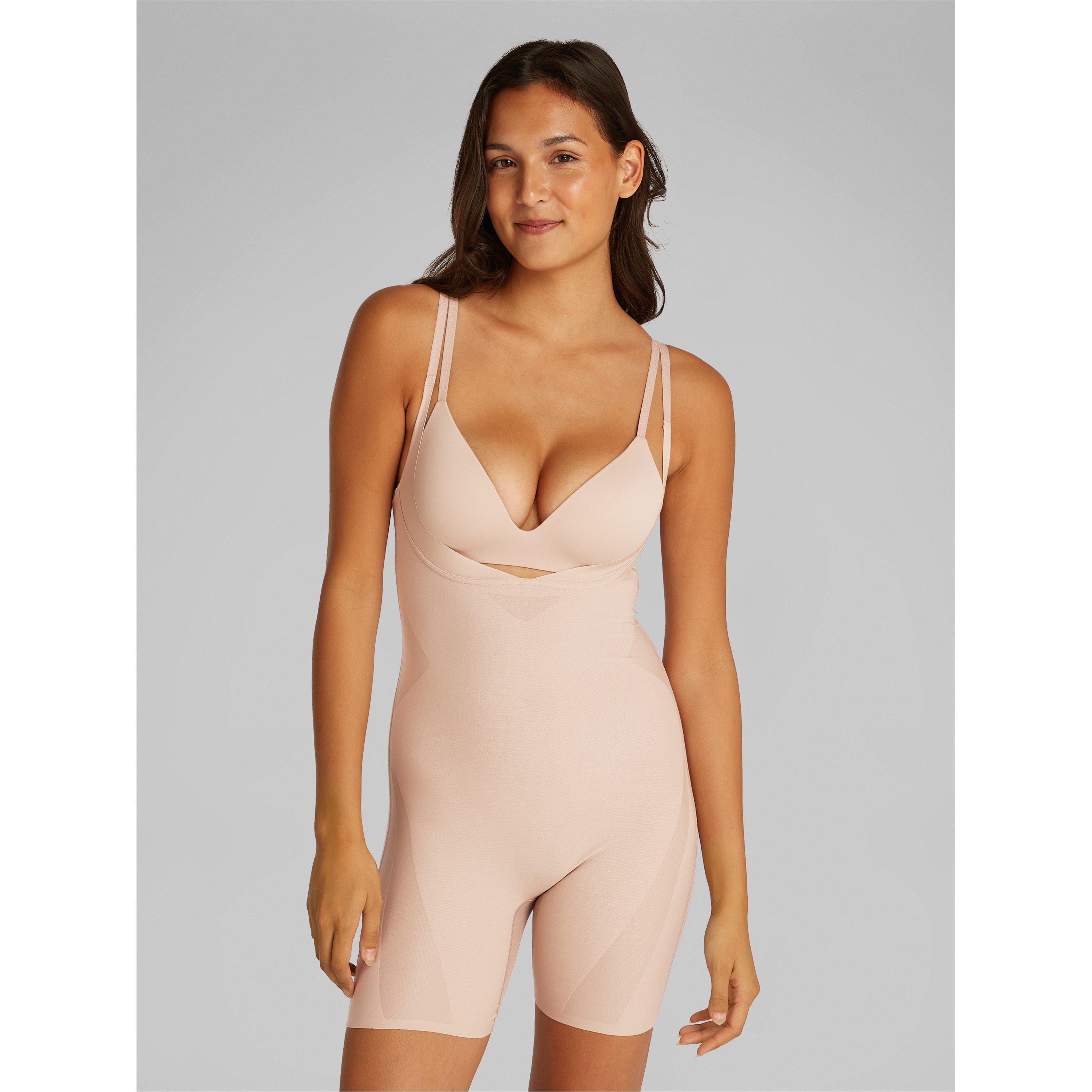 Calvin Klein Women's Sculpt Firm Seamless Compression Shapewear Bodysuit - Cedar - 10 (S)